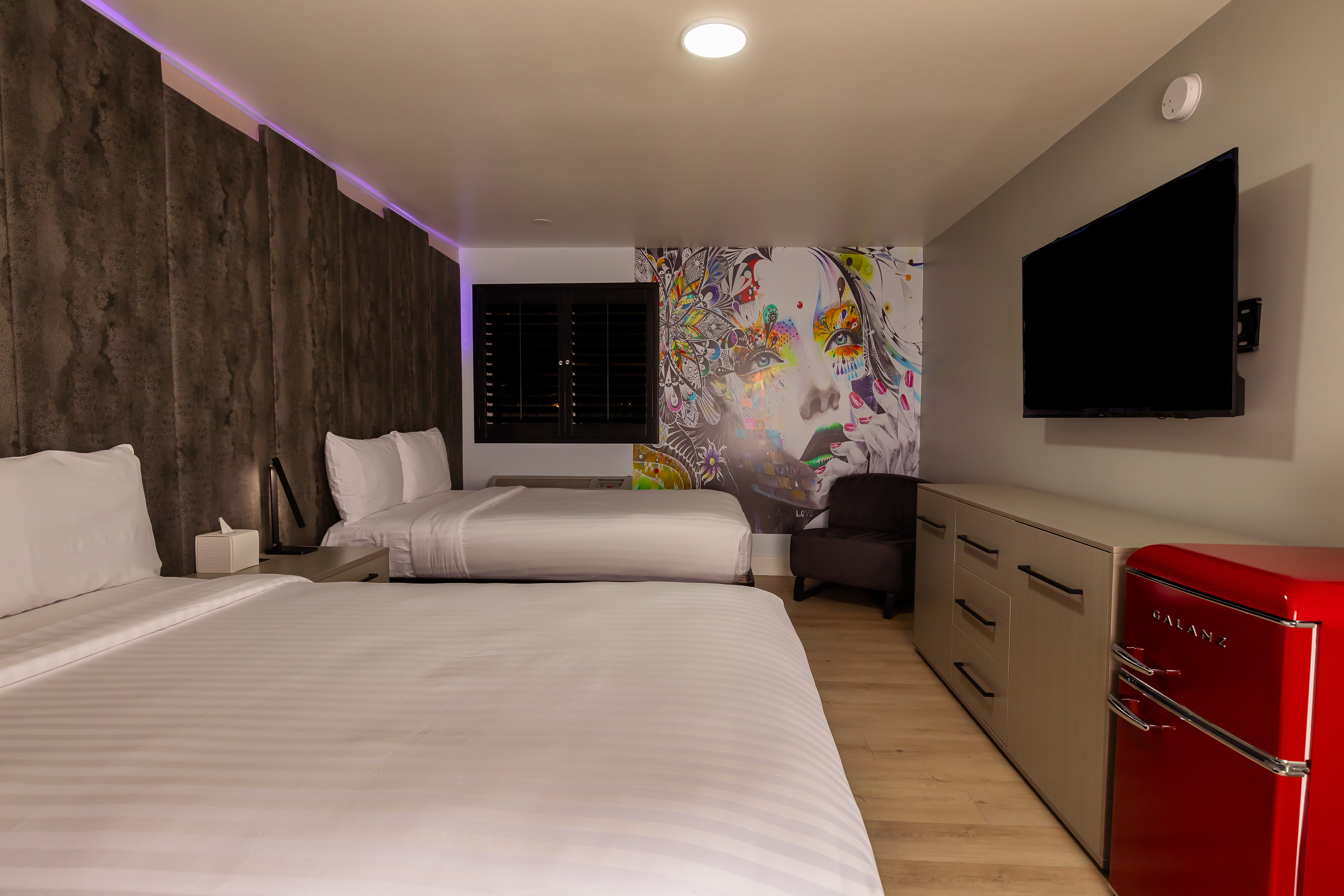 Guest room at the The Lexi Las Vegas, Trademark Collection by Wyndham in Las Vegas, Nevada