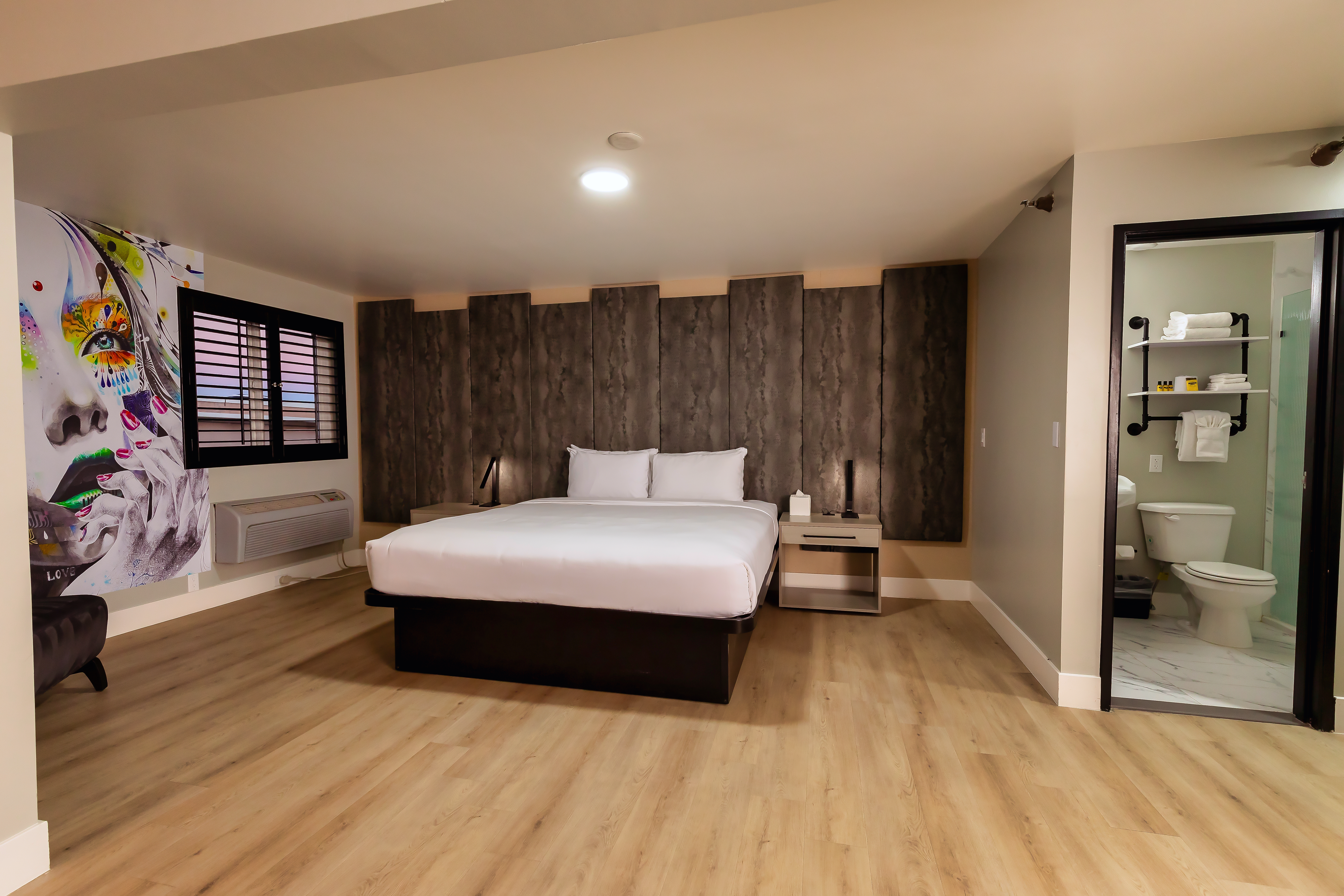 Guest room at the The Lexi Las Vegas, Trademark Collection by Wyndham in Las Vegas, Nevada