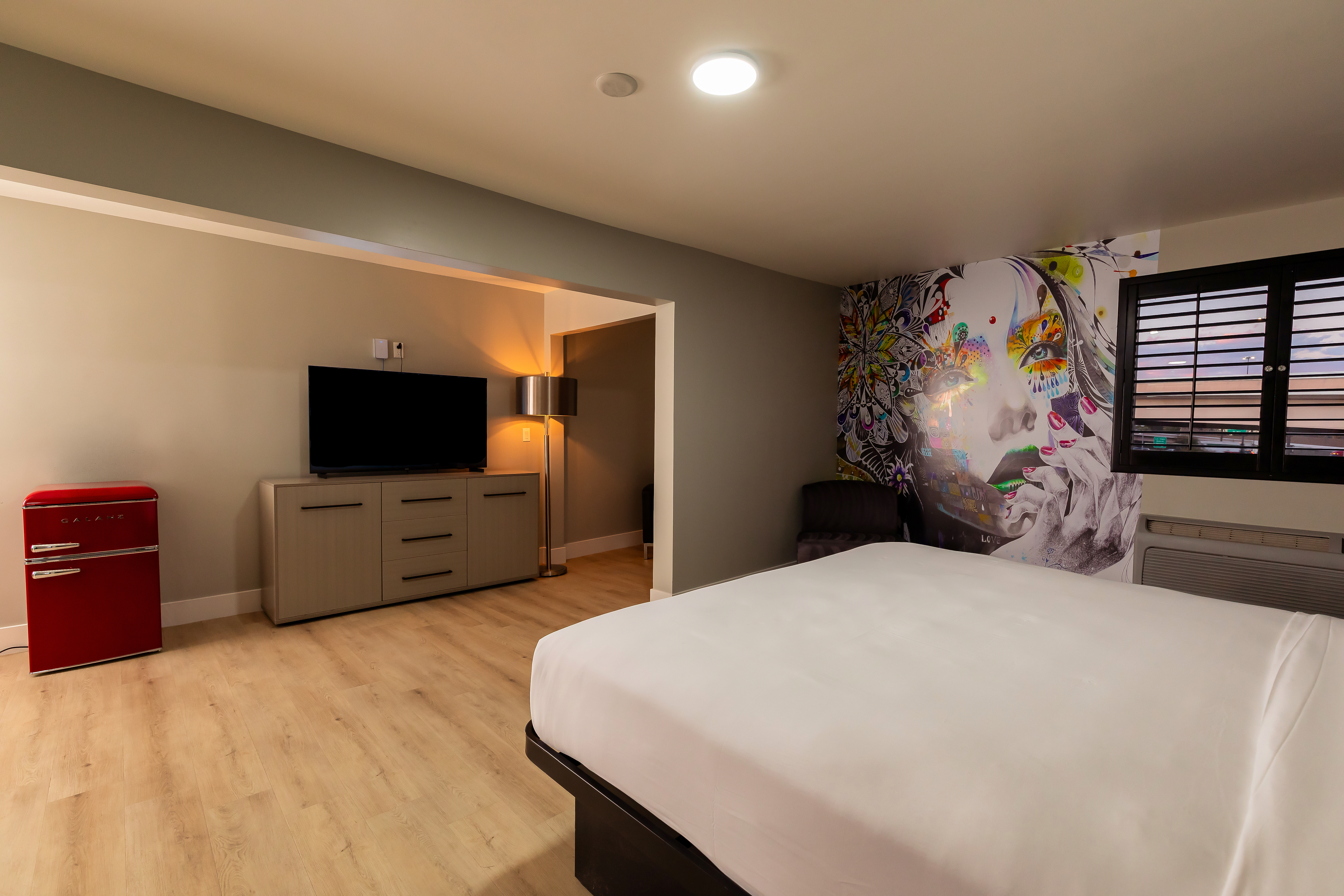Guest room at the The Lexi Las Vegas, Trademark Collection by Wyndham in Las Vegas, Nevada