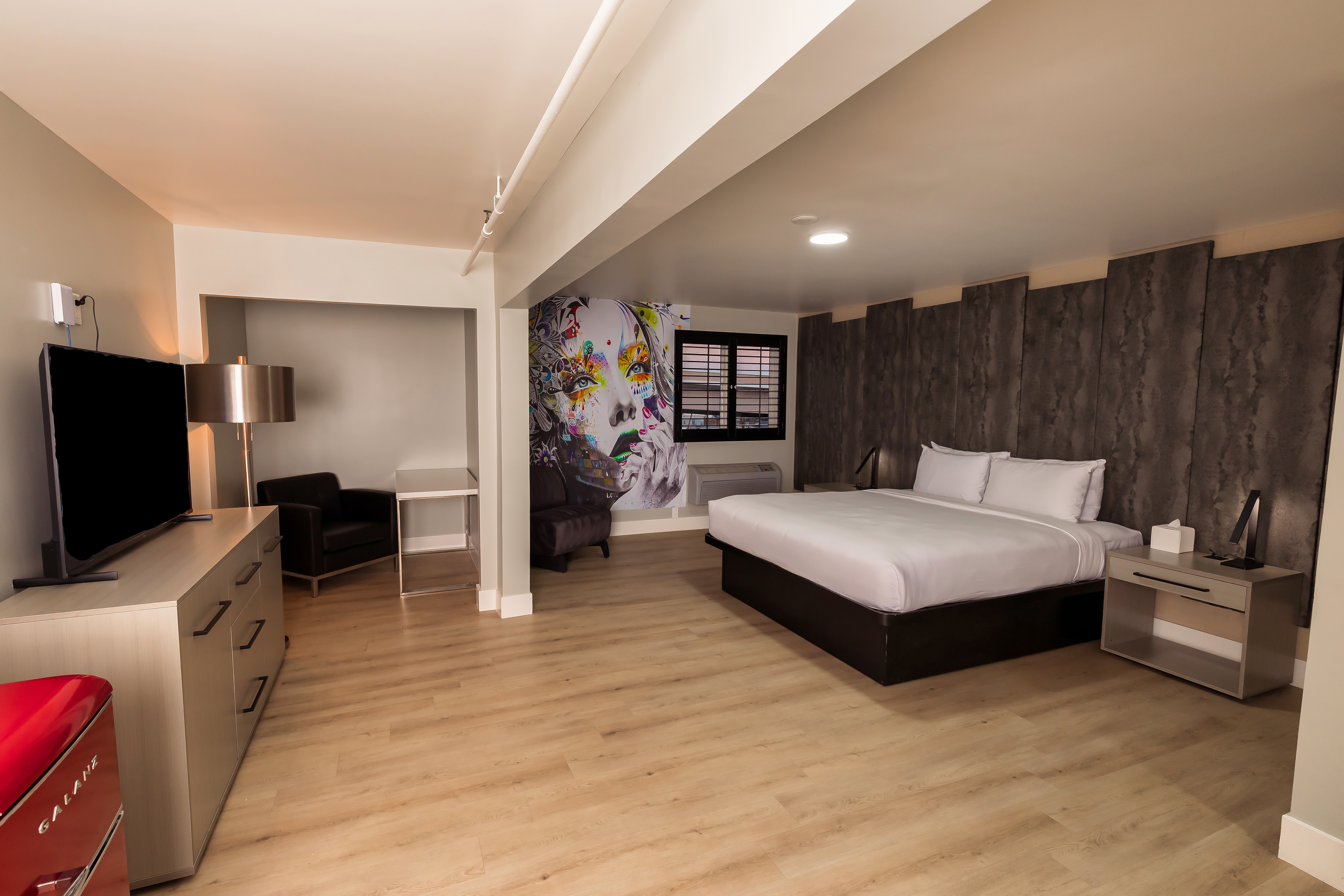 Guest room at the The Lexi Las Vegas, Trademark Collection by Wyndham in Las Vegas, Nevada