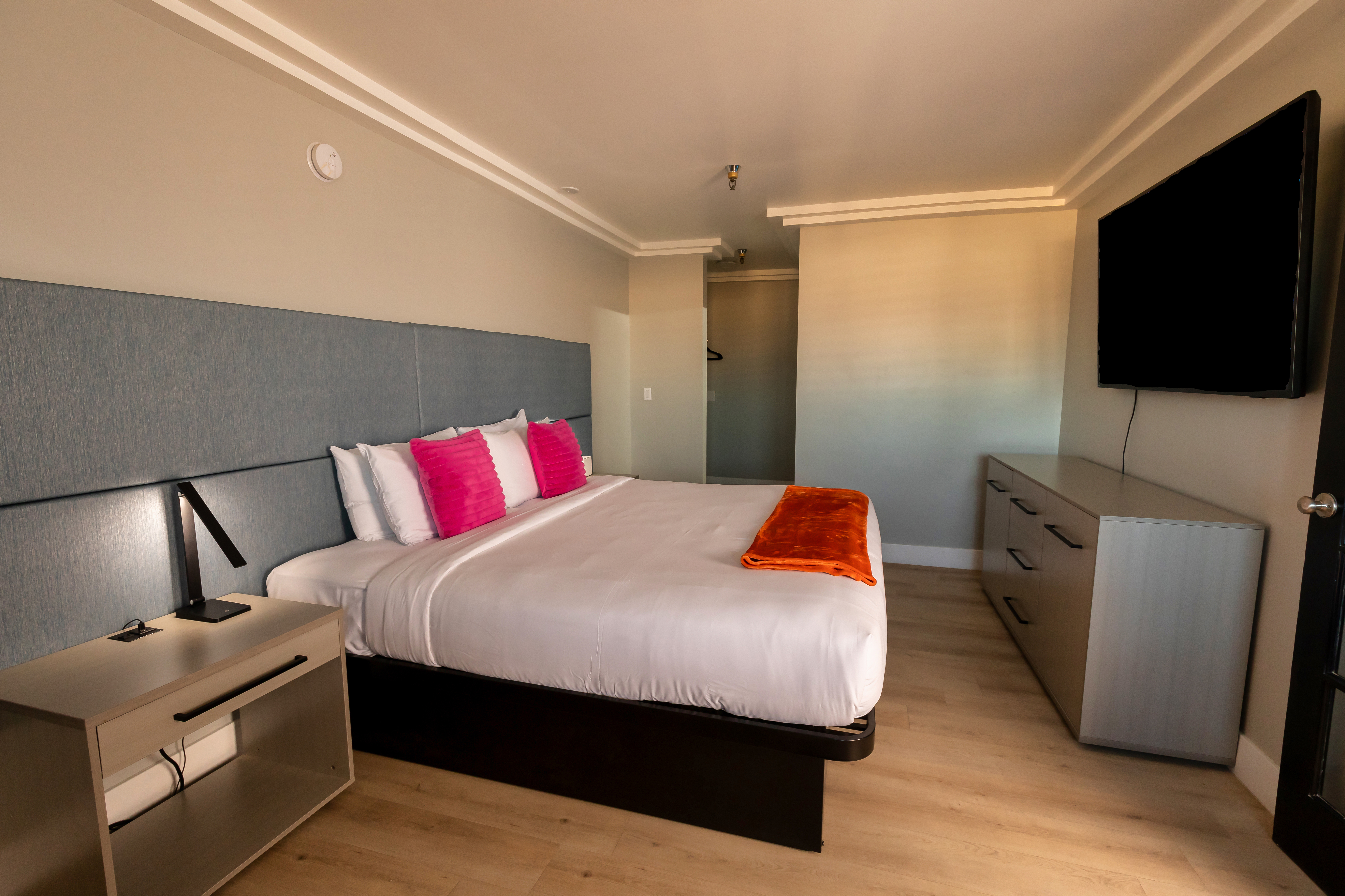 Guest room at the The Lexi Las Vegas, Trademark Collection by Wyndham in Las Vegas, Nevada