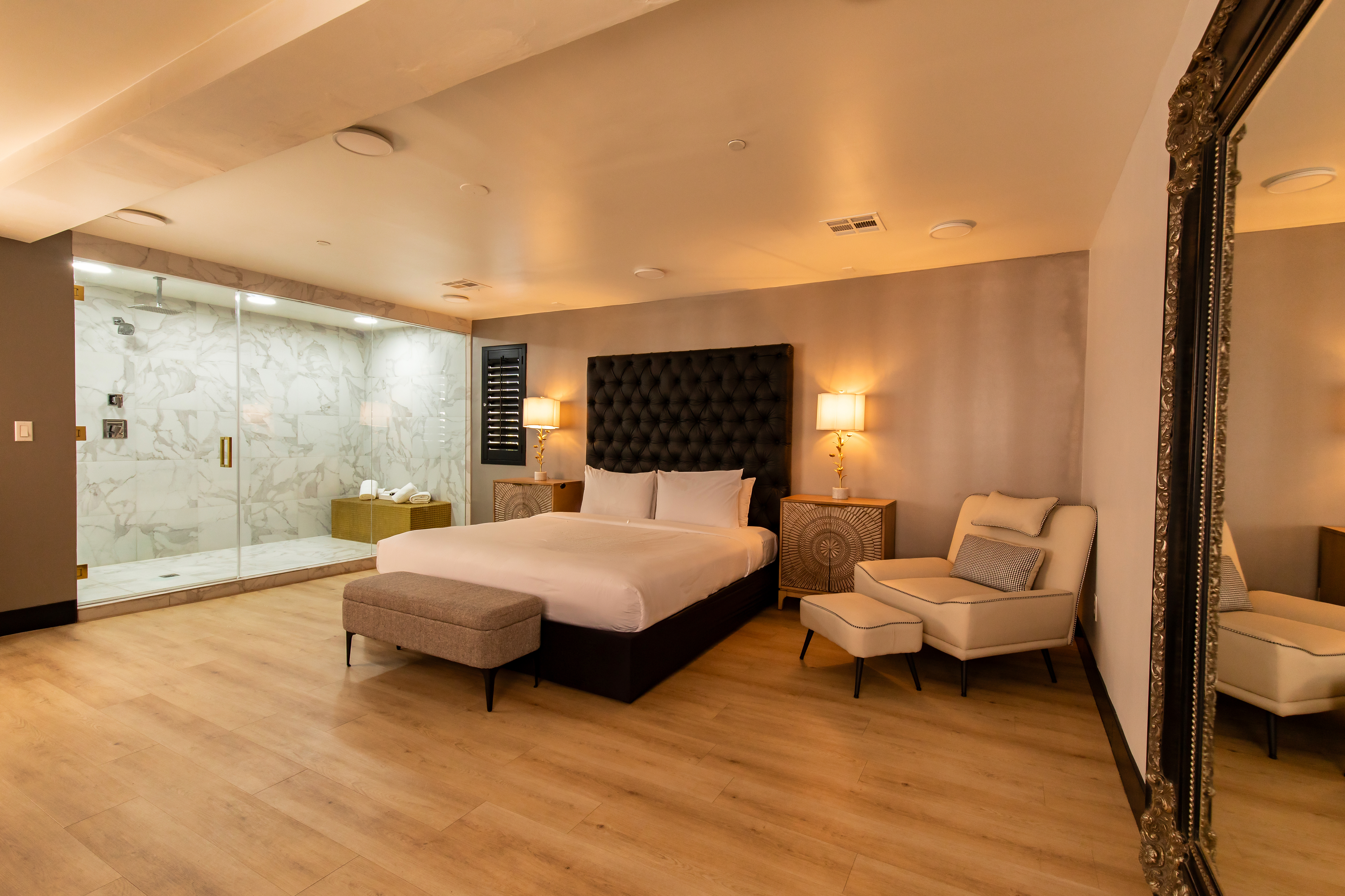 Guest room at the The Lexi Las Vegas, Trademark Collection by Wyndham in Las Vegas, Nevada