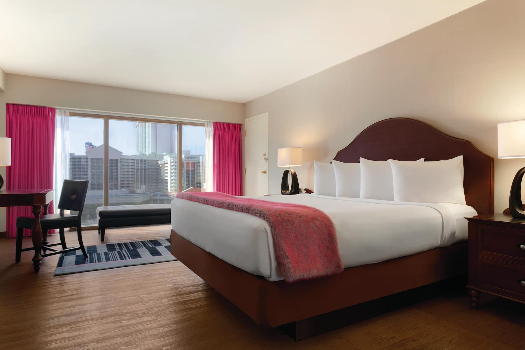 Guest room at the Flamingo Las Vegas, Trademark Collection by Wyndham in Las Vegas, Nevada