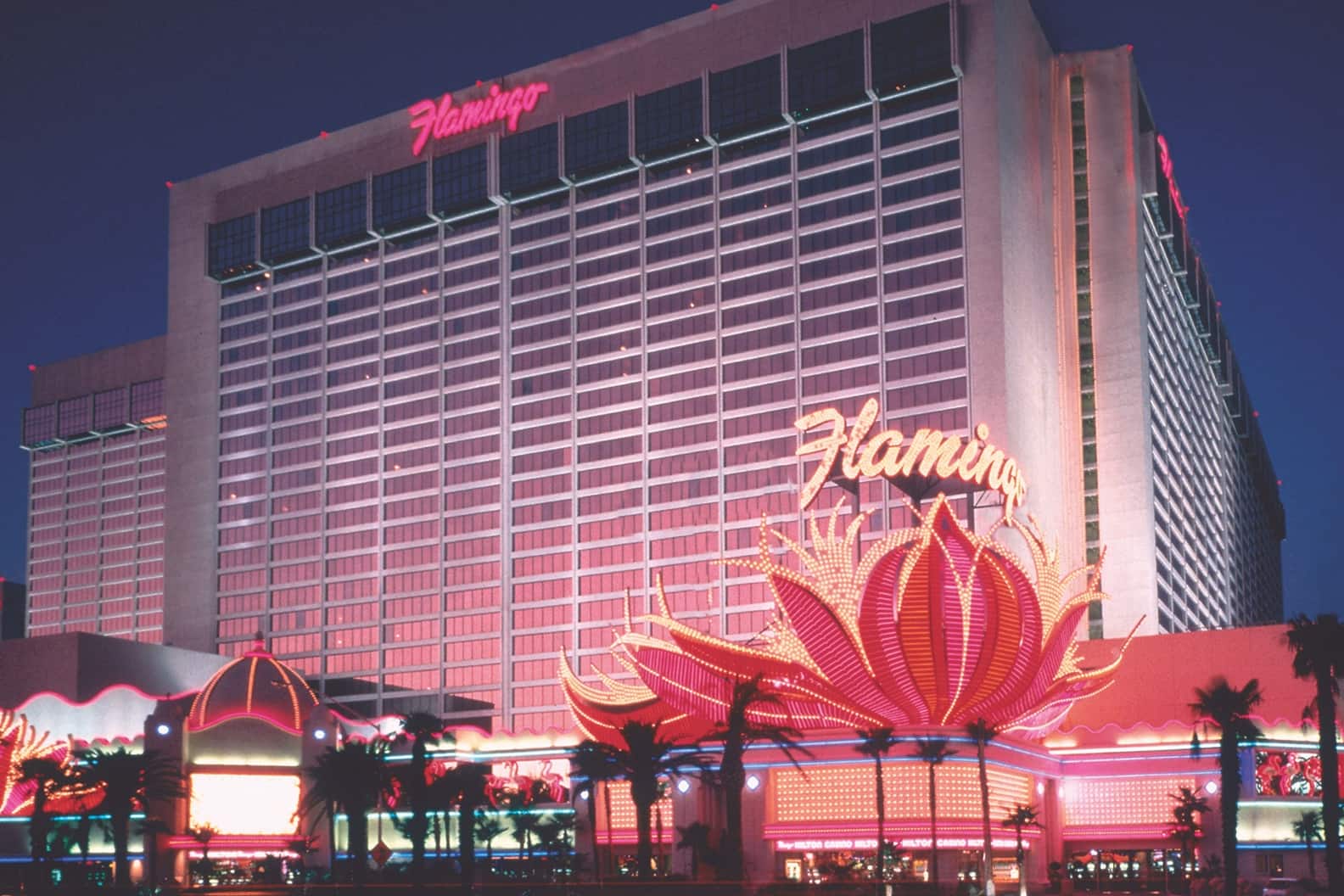 Exterior of Flamingo Las Vegas, Trademark Collection by Wyndham hotel in Las Vegas, Nevada