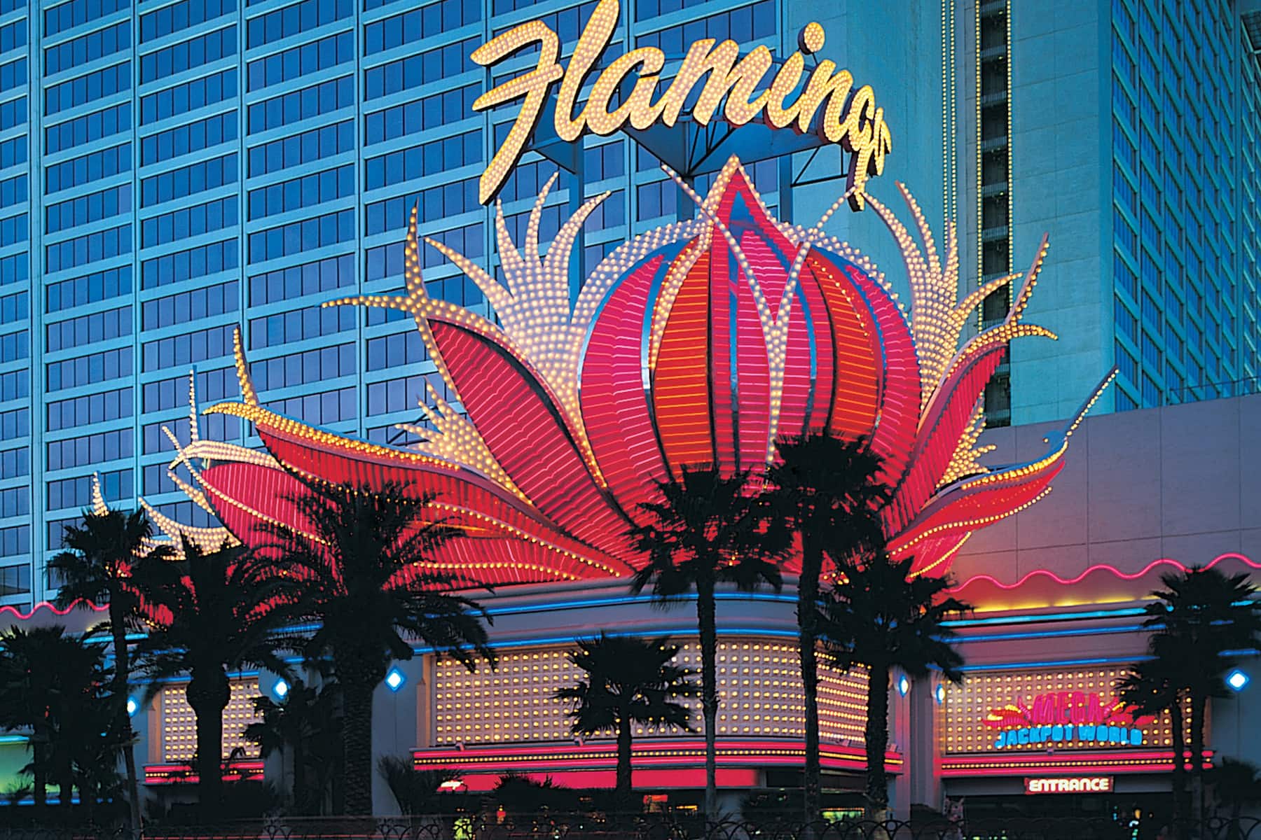 Exterior of Flamingo Las Vegas, Trademark Collection by Wyndham hotel in Las Vegas, Nevada