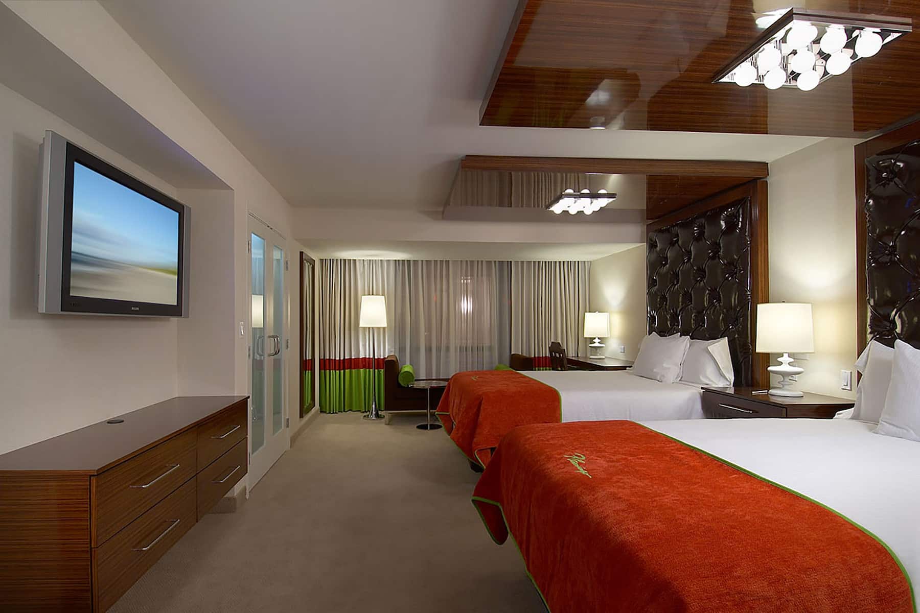 Guest room at the Flamingo Las Vegas, Trademark Collection by Wyndham in Las Vegas, Nevada