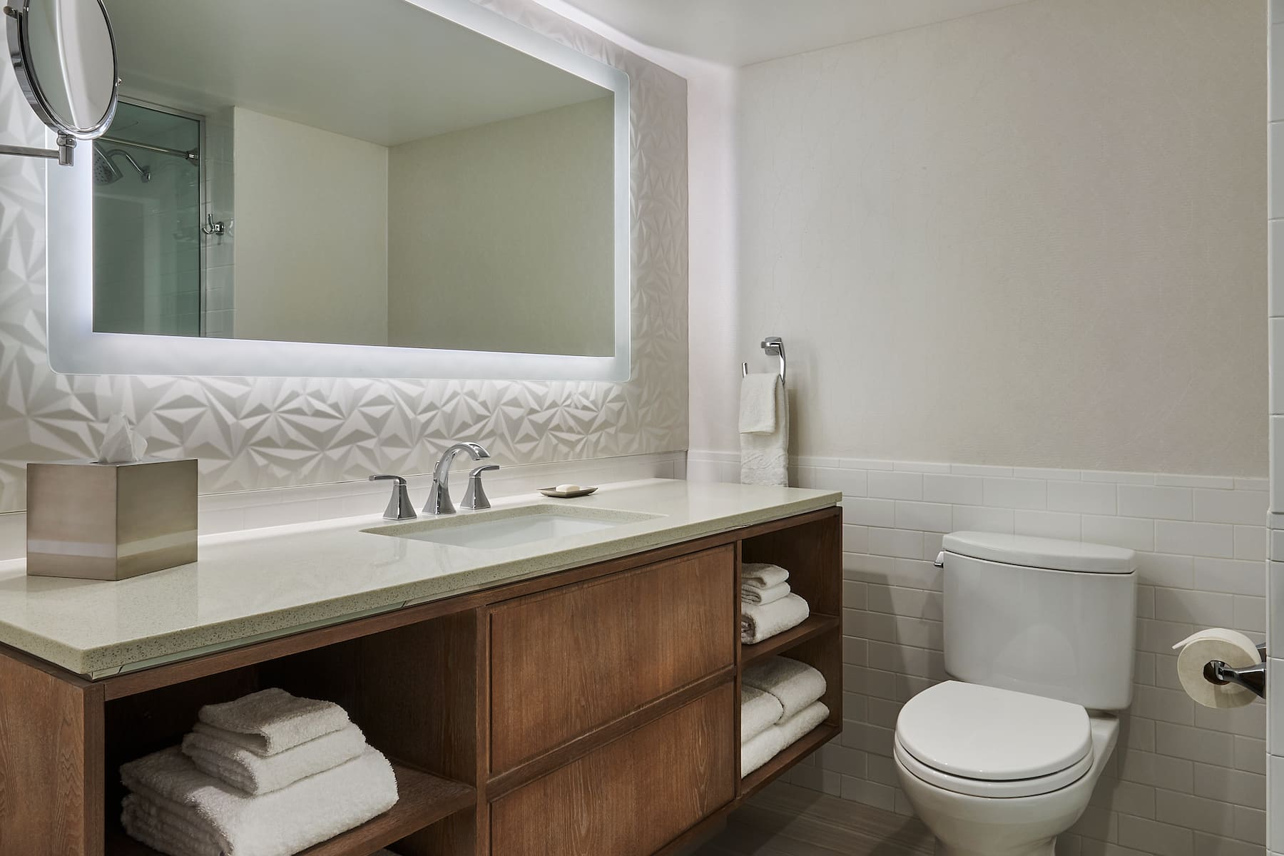 Guest room bath at the Flamingo Las Vegas, Trademark Collection by Wyndham in Las Vegas, Nevada