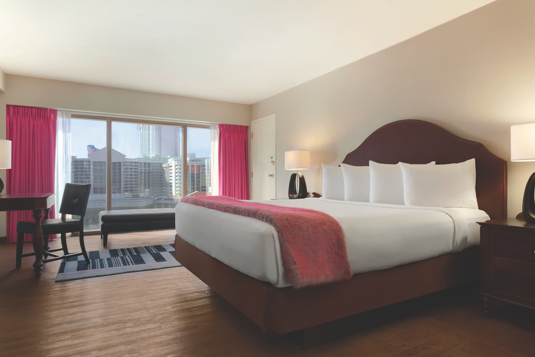 Guest room at the Flamingo Las Vegas, Trademark Collection by Wyndham in Las Vegas, Nevada