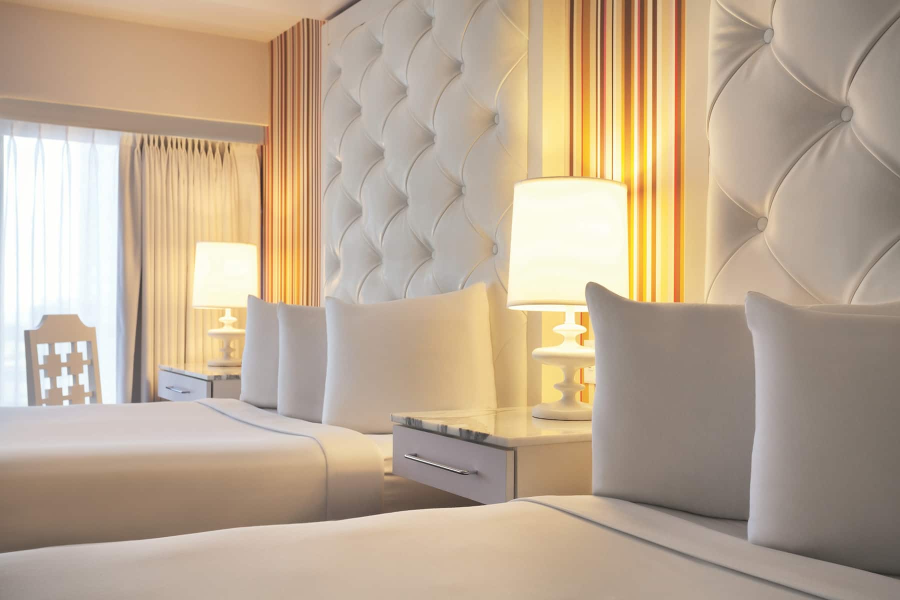 Guest room at the Flamingo Las Vegas, Trademark Collection by Wyndham in Las Vegas, Nevada