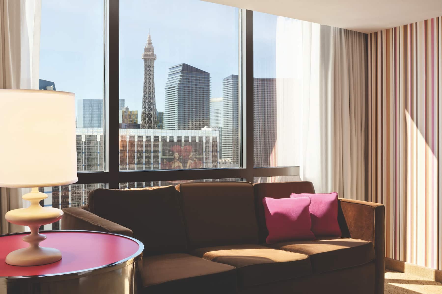 Flamingo Las Vegas, Trademark Collection by Wyndham suite living room in Las Vegas, Nevada
