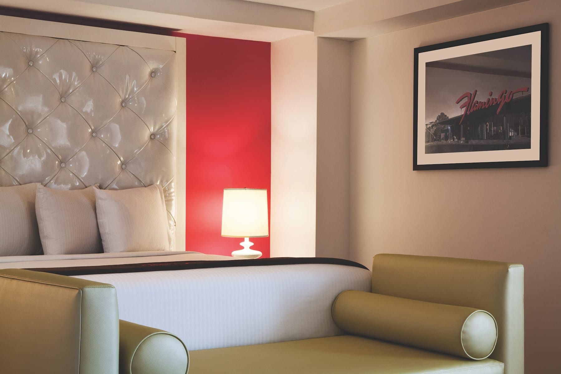 Flamingo Las Vegas, Trademark Collection by Wyndham suite living room in Las Vegas, Nevada