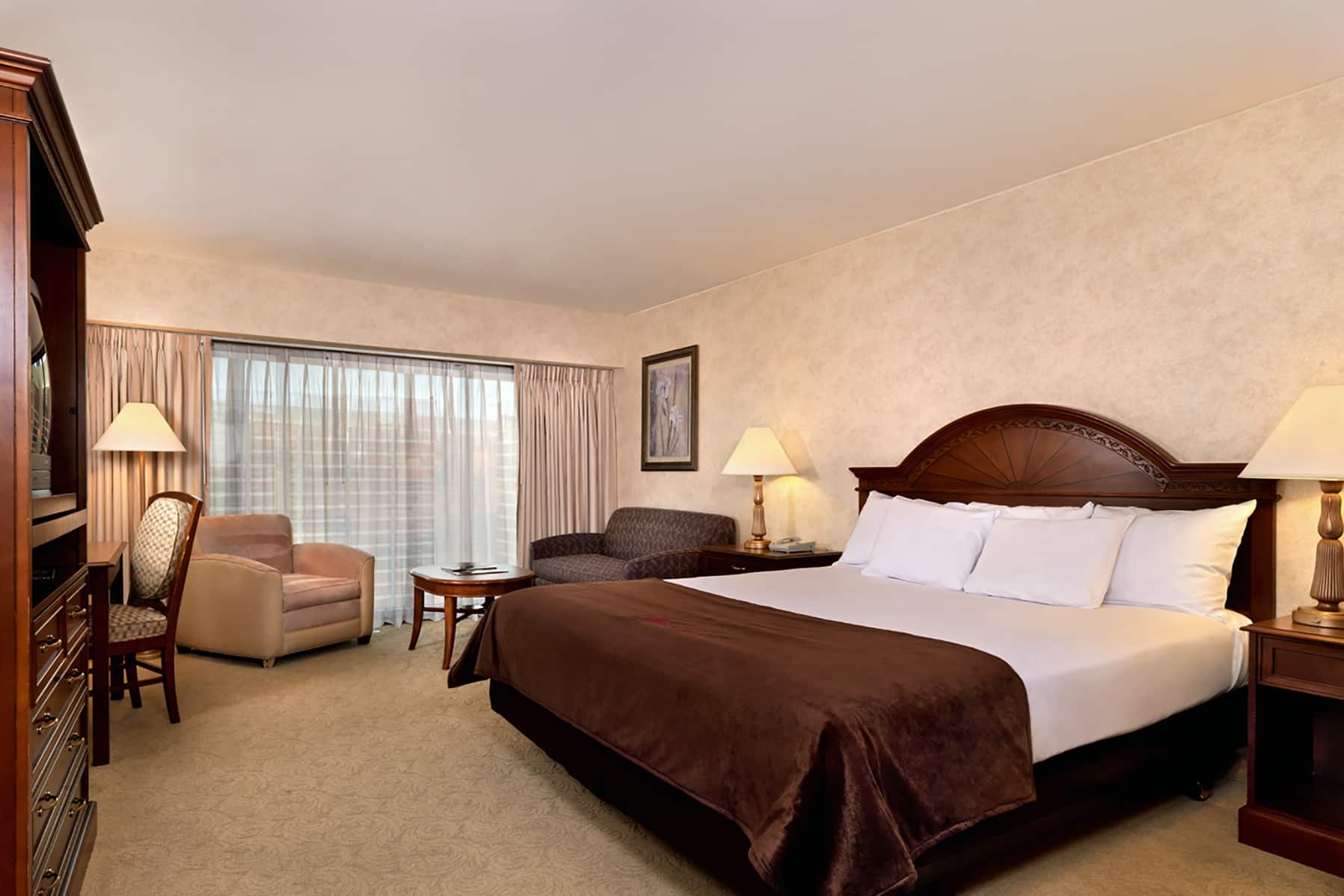 Guest room at the Flamingo Las Vegas, Trademark Collection by Wyndham in Las Vegas, Nevada