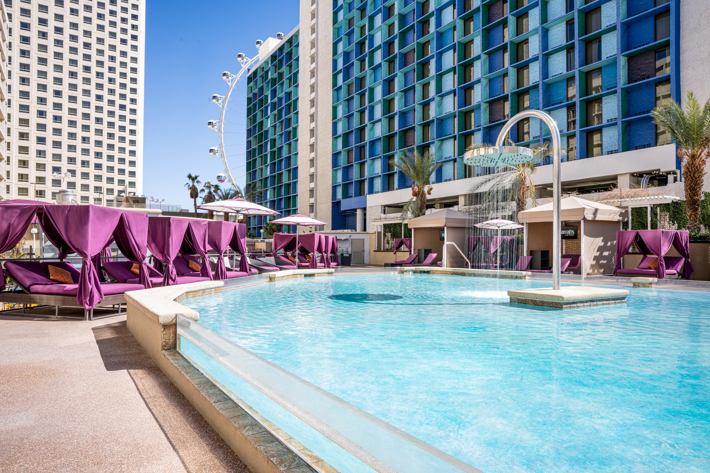 Pool at the Harrah's Las Vegas, Trademark Collection by Wyndham in Las Vegas, Nevada
