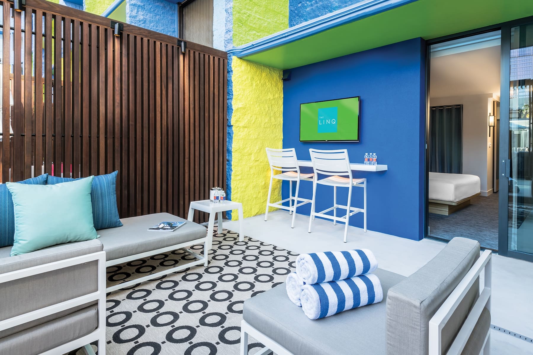 Guest room at the The LINQ Hotel + Experience, Trademark Collection by Wyndham in Las Vegas, Nevada