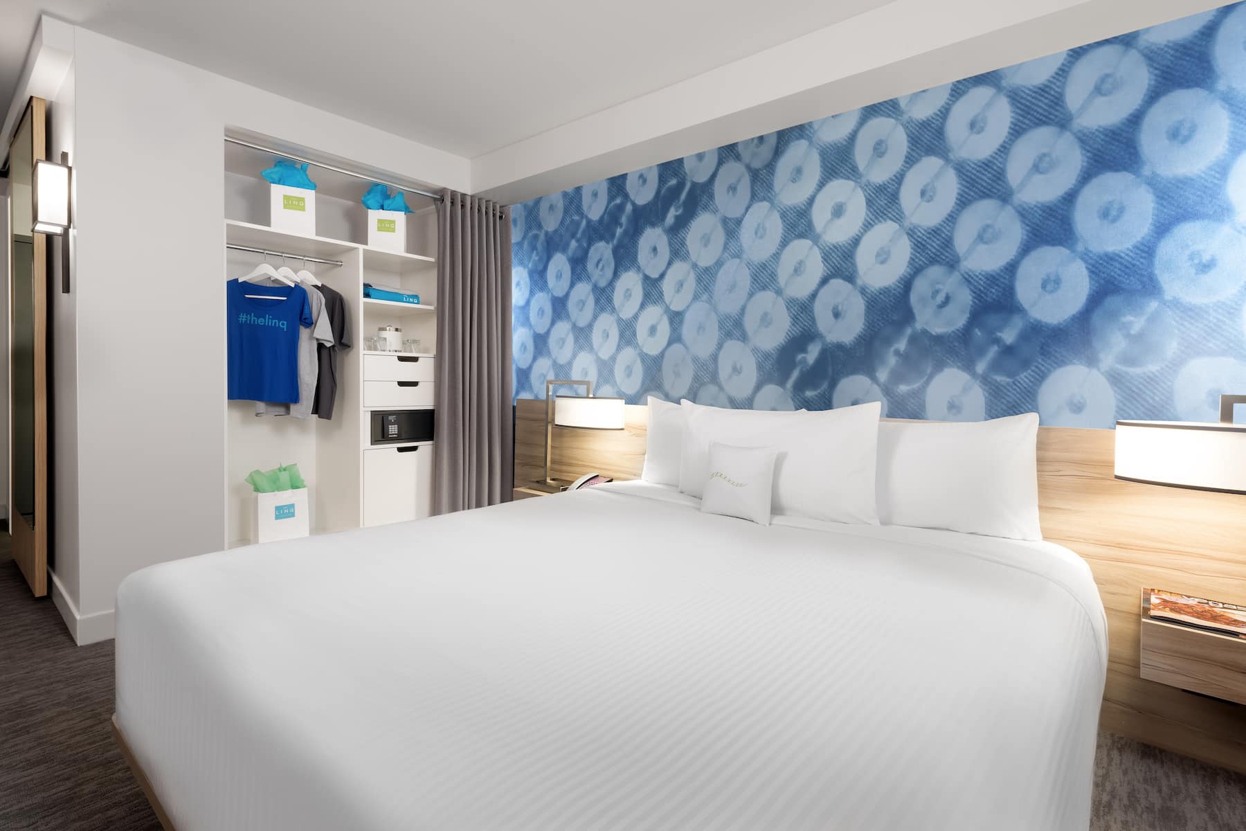 Guest room at the The LINQ Hotel + Experience, Trademark Collection by Wyndham in Las Vegas, Nevada