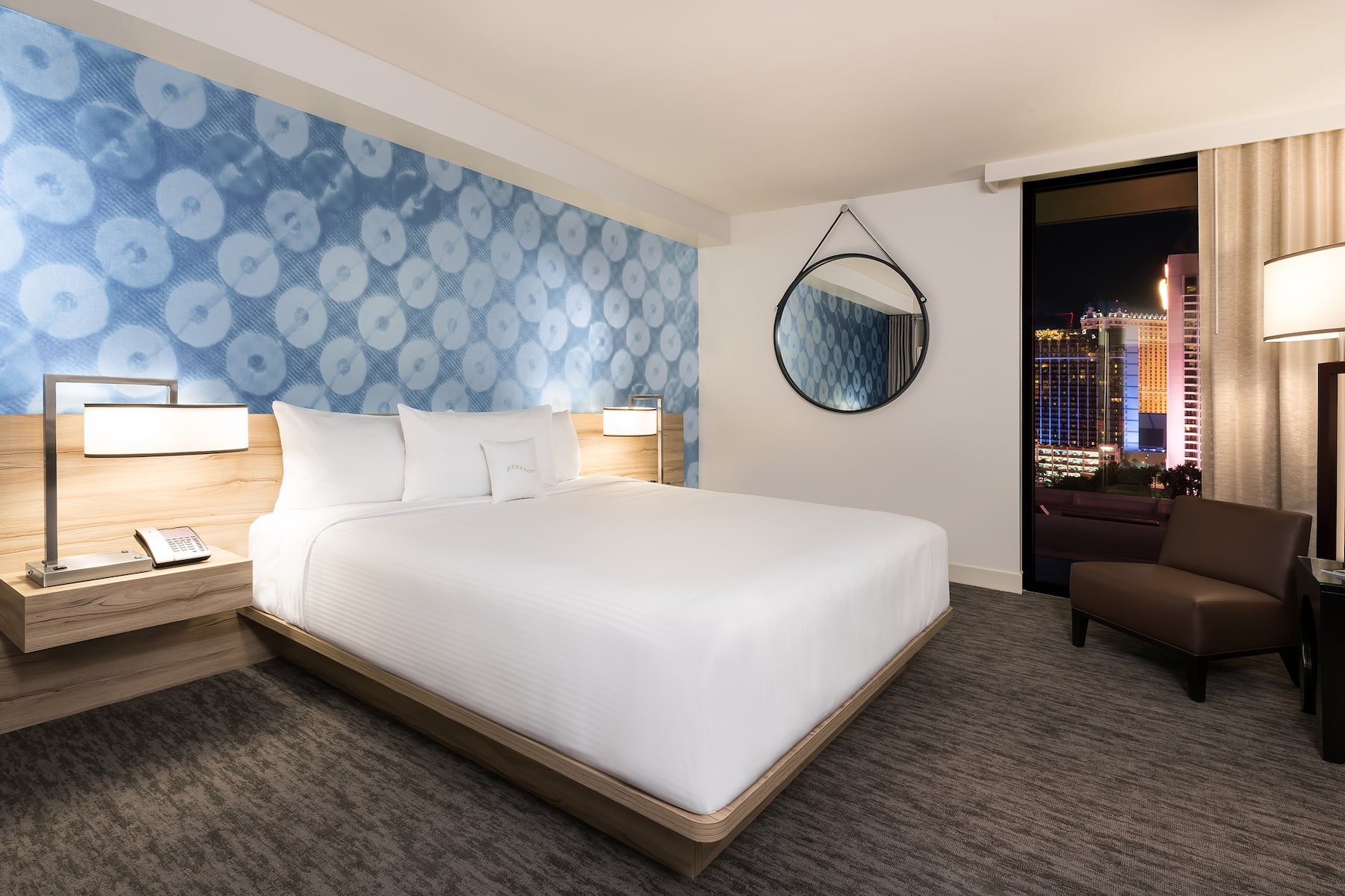 Guest room at the The LINQ Hotel + Experience, Trademark Collection by Wyndham in Las Vegas, Nevada