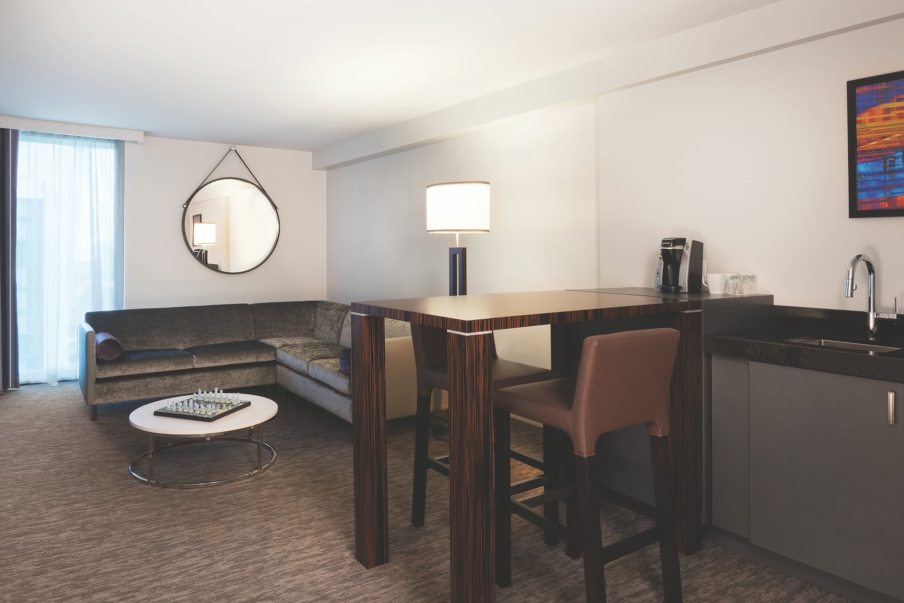 Guest room at the The LINQ Hotel + Experience, Trademark Collection by Wyndham in Las Vegas, Nevada