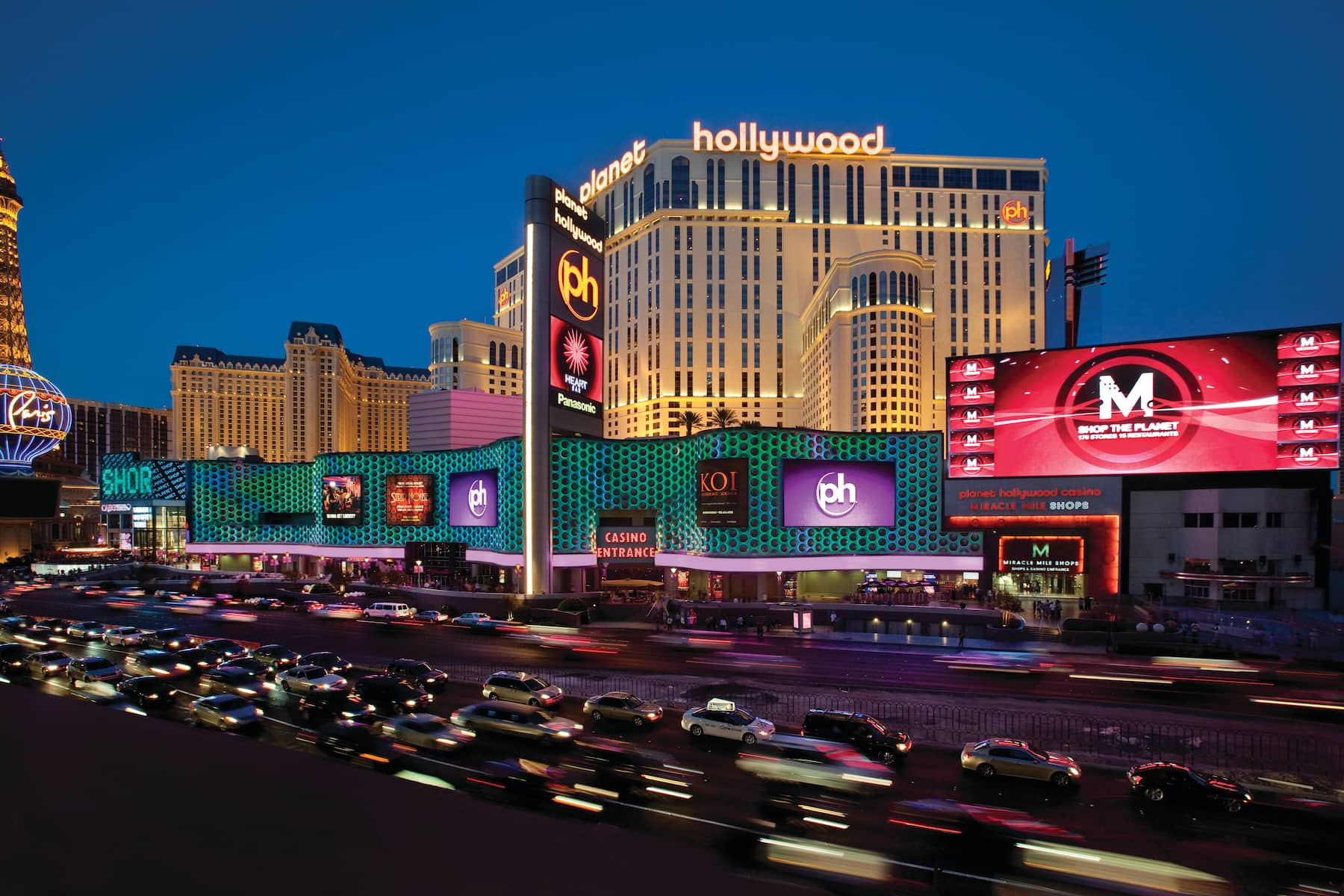 Exterior of Planet Hollywood Resort & Casino, Trademark Collection hotel in Las Vegas, Nevada