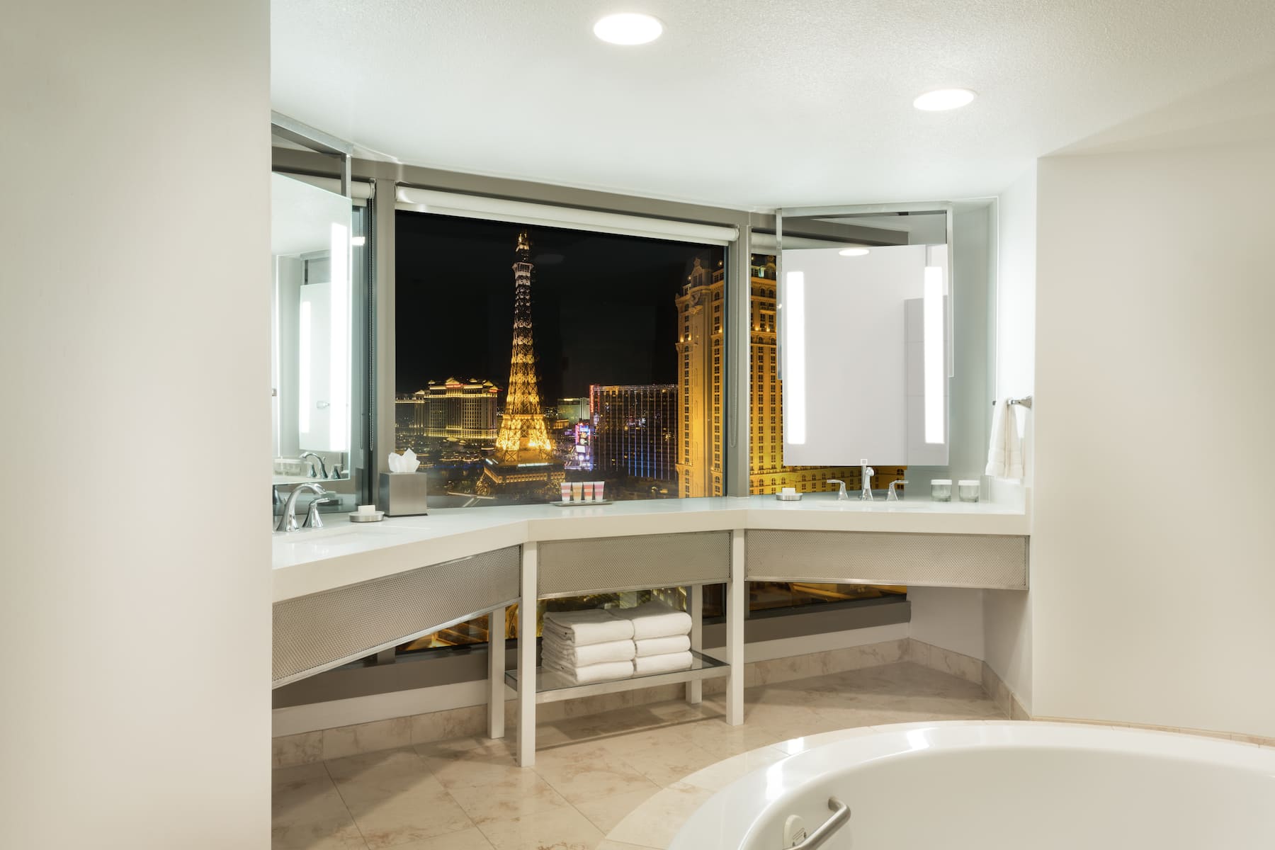 Guest room bath at the Planet Hollywood Resort & Casino, Trademark Collection in Las Vegas, Nevada