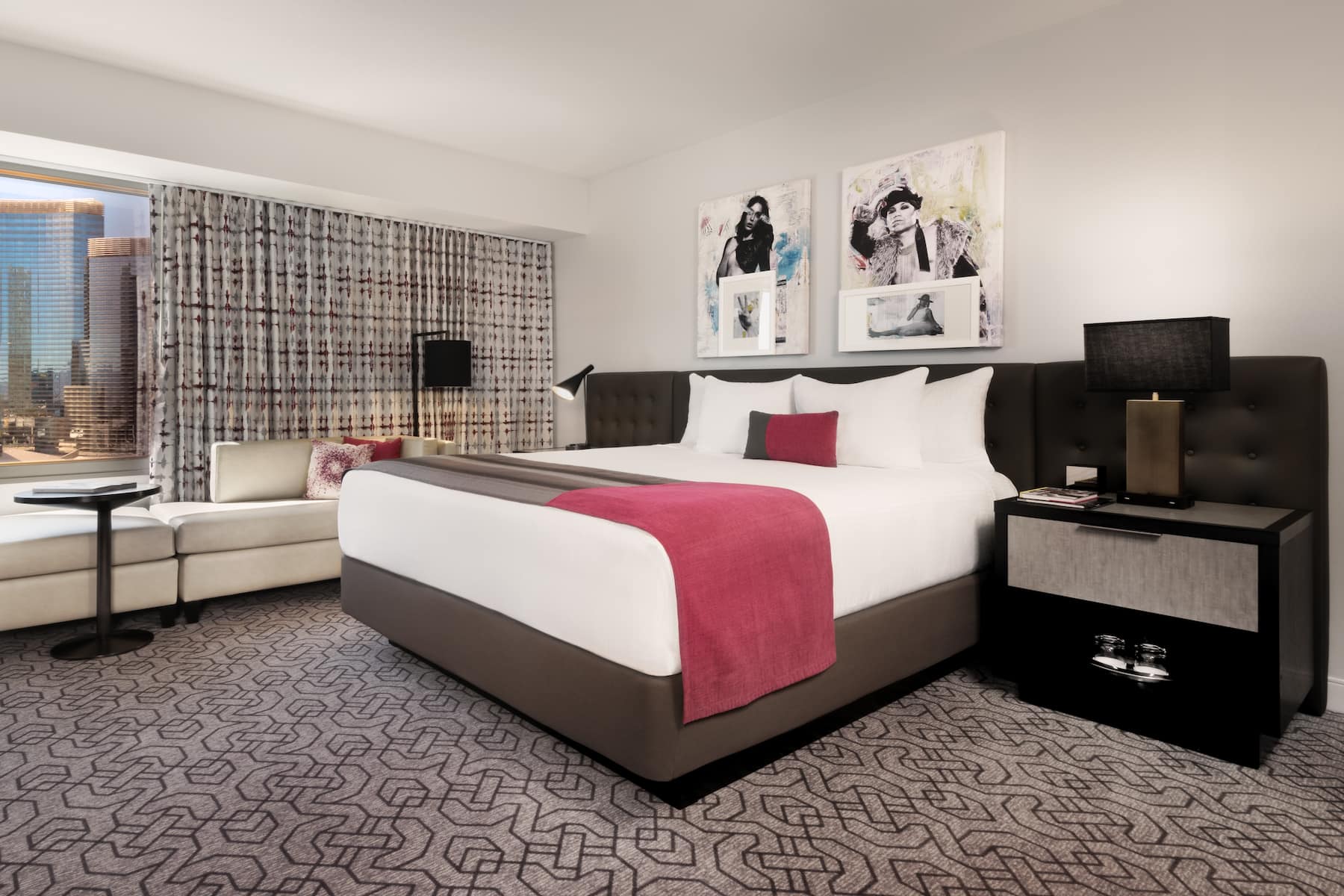 Guest room at the Planet Hollywood Resort & Casino, Trademark Collection in Las Vegas, Nevada