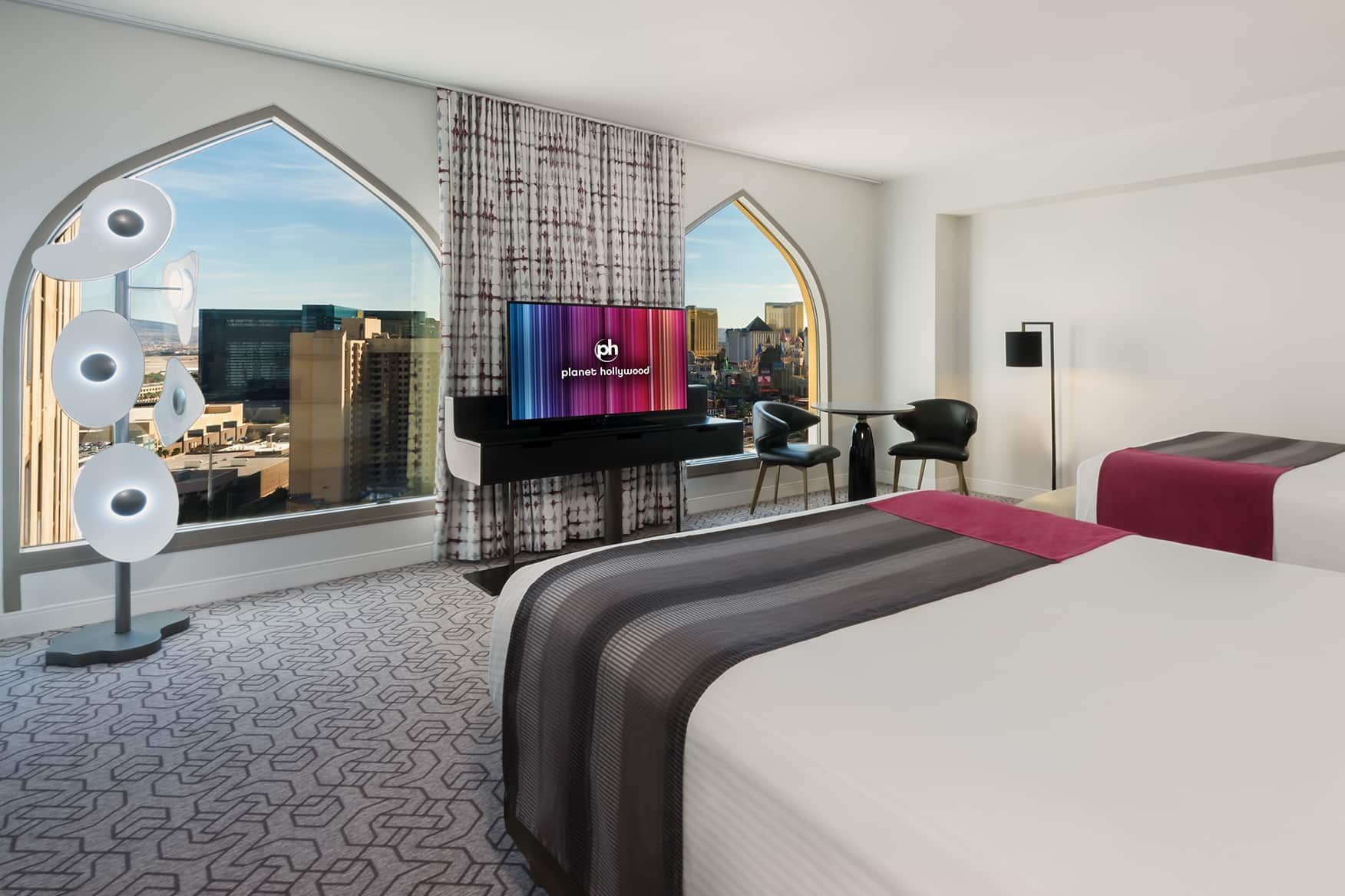 Guest room at the Planet Hollywood Resort & Casino, Trademark Collection in Las Vegas, Nevada