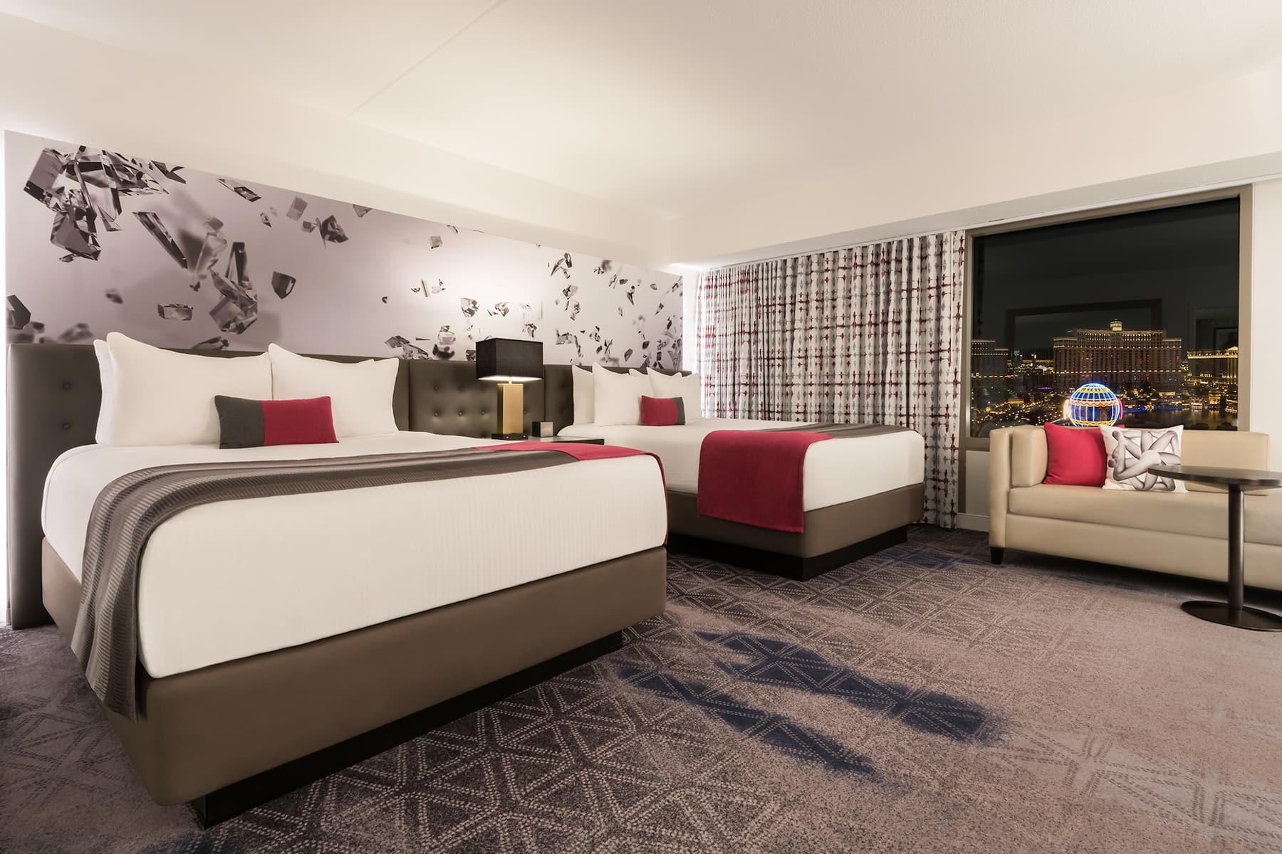 Guest room at the Planet Hollywood Resort & Casino, Trademark Collection in Las Vegas, Nevada