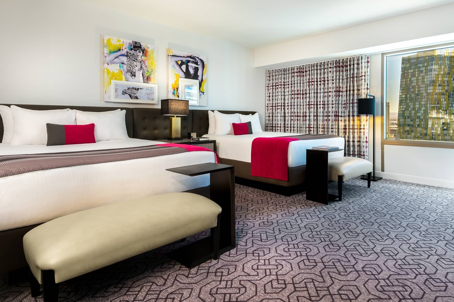 Guest room at the Planet Hollywood Resort & Casino, Trademark Collection in Las Vegas, Nevada
