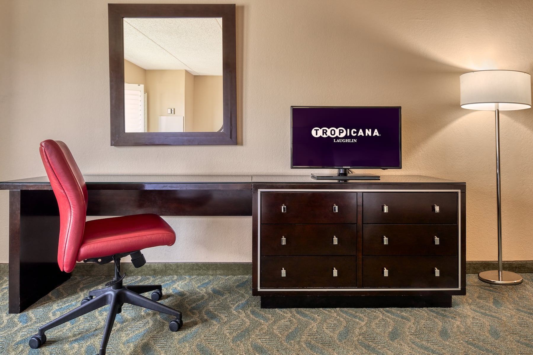 Guest room at the Tropicana Laughlin, Trademark Collection by Wyndham in Laughlin, Nevada