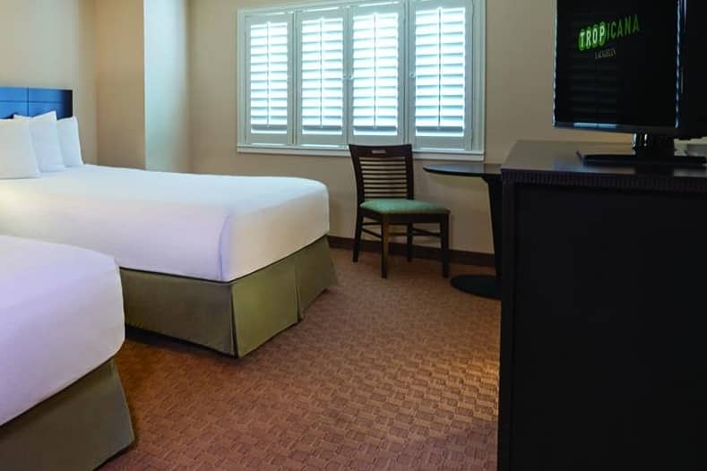 Guest room at the Tropicana Laughlin, Trademark Collection by Wyndham in Laughlin, Nevada
