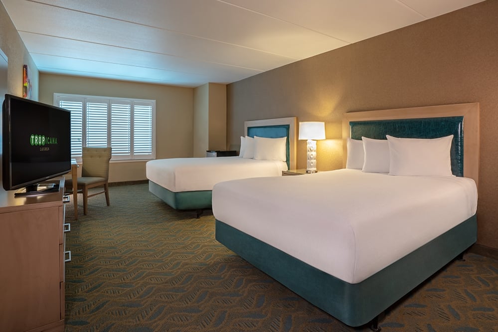 Guest room at the Tropicana Laughlin, Trademark Collection by Wyndham in Laughlin, Nevada