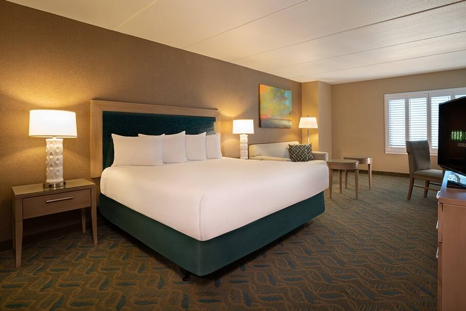 Guest room at the Tropicana Laughlin, Trademark Collection by Wyndham in Laughlin, Nevada