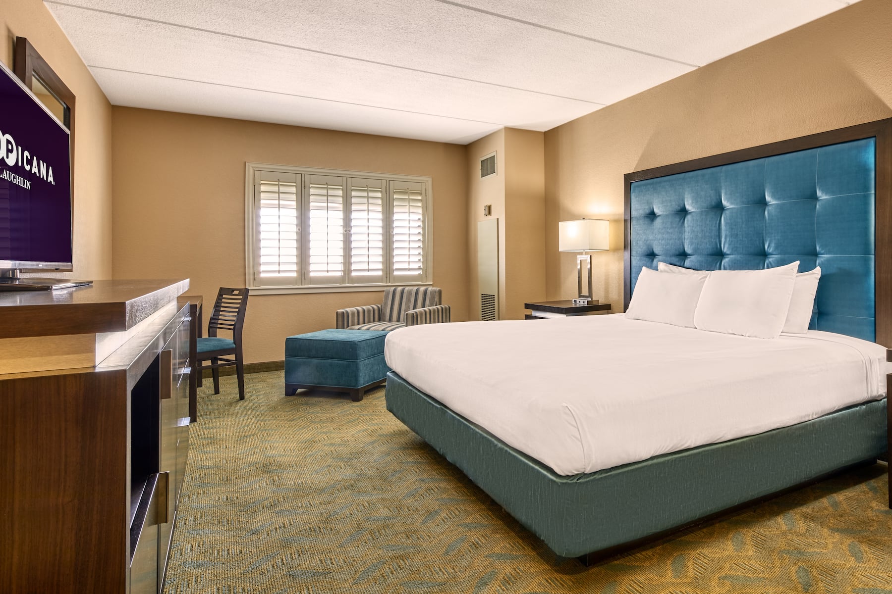 Guest room at the Tropicana Laughlin, Trademark Collection by Wyndham in Laughlin, Nevada