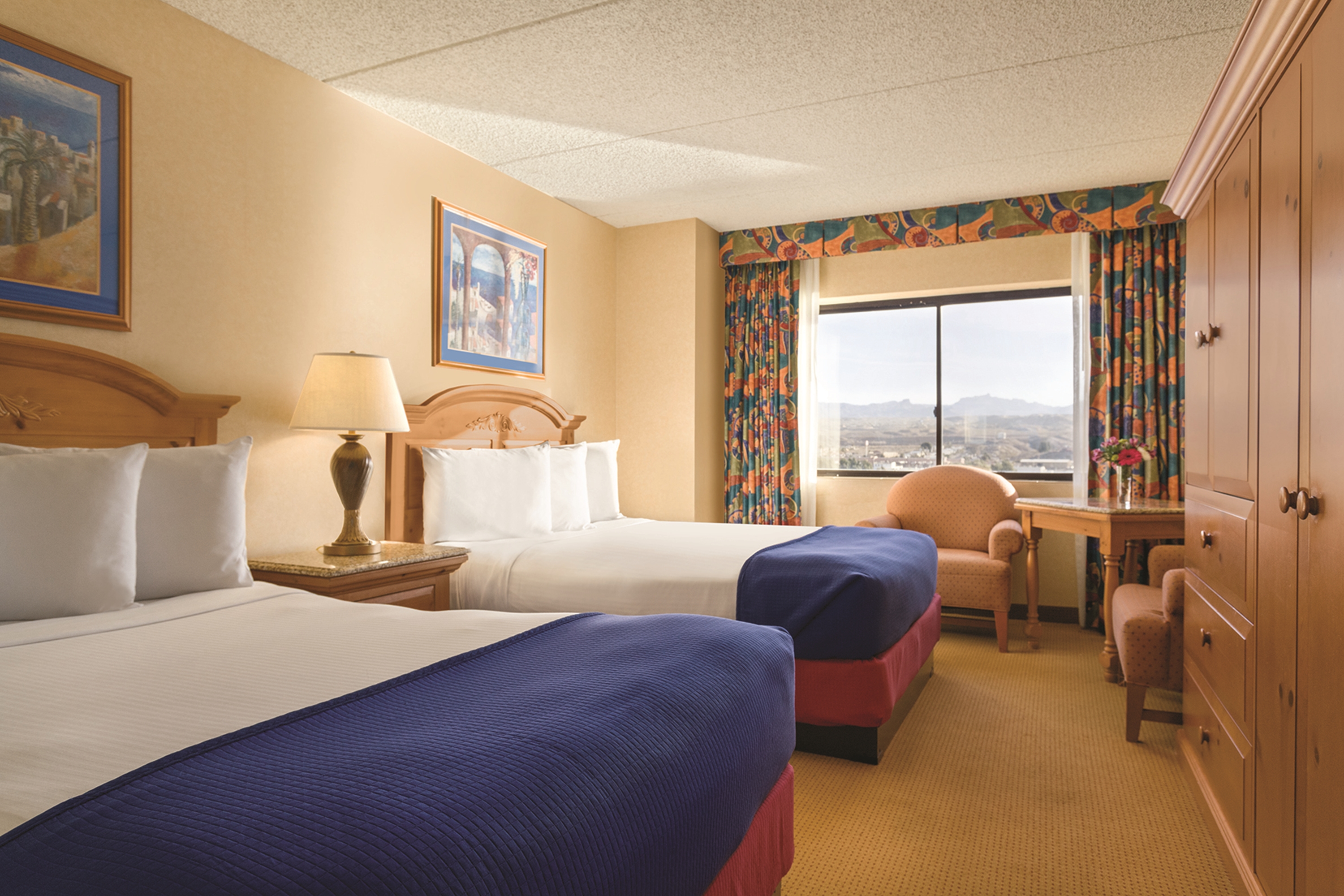 Guest room at the Harrahs Laughlin Beach Resort & Casino Trademark Collection in Laughlin, Nevada