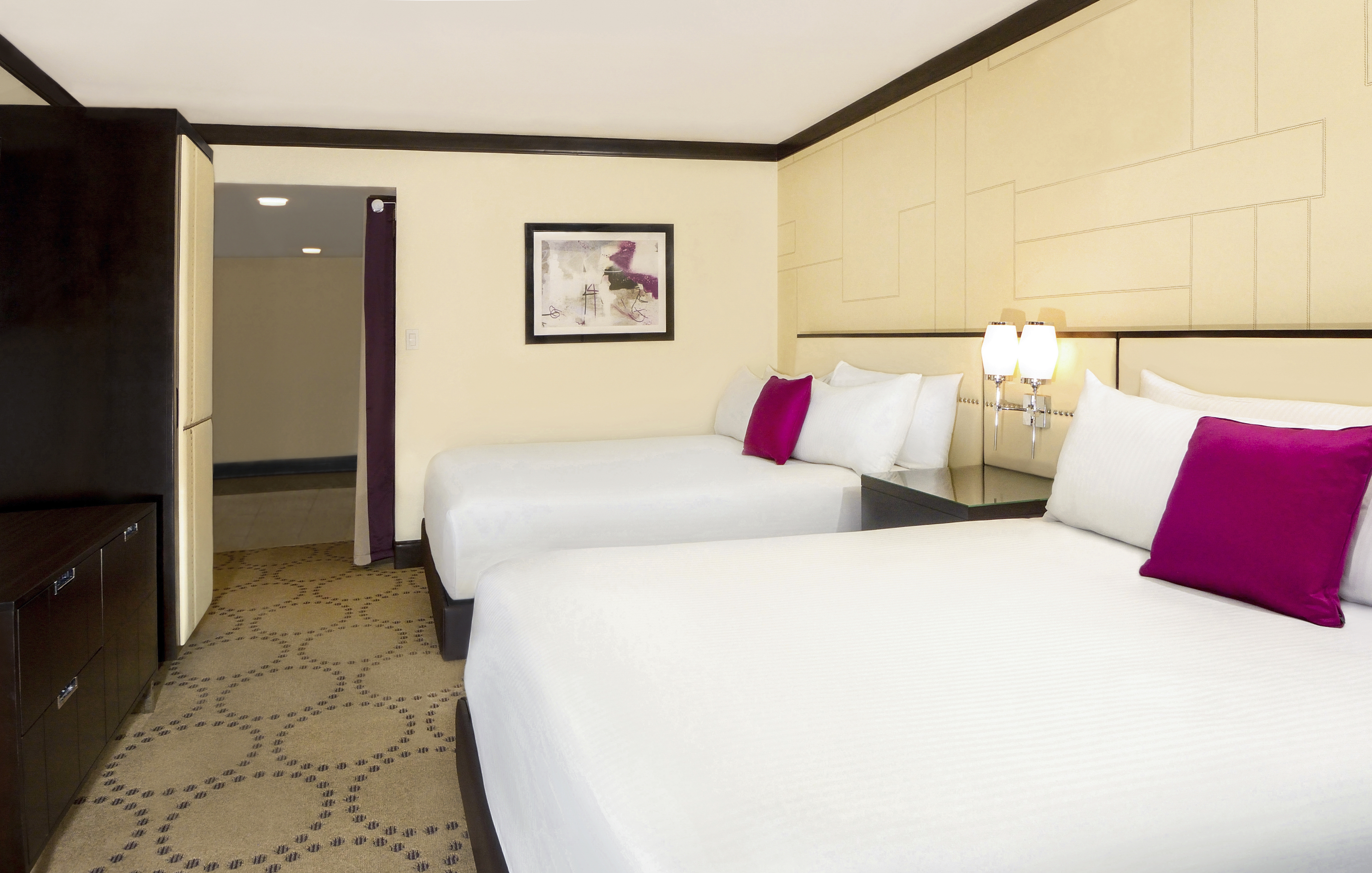 Guest room at the Harrahs Laughlin Beach Resort & Casino Trademark Collection in Laughlin, Nevada