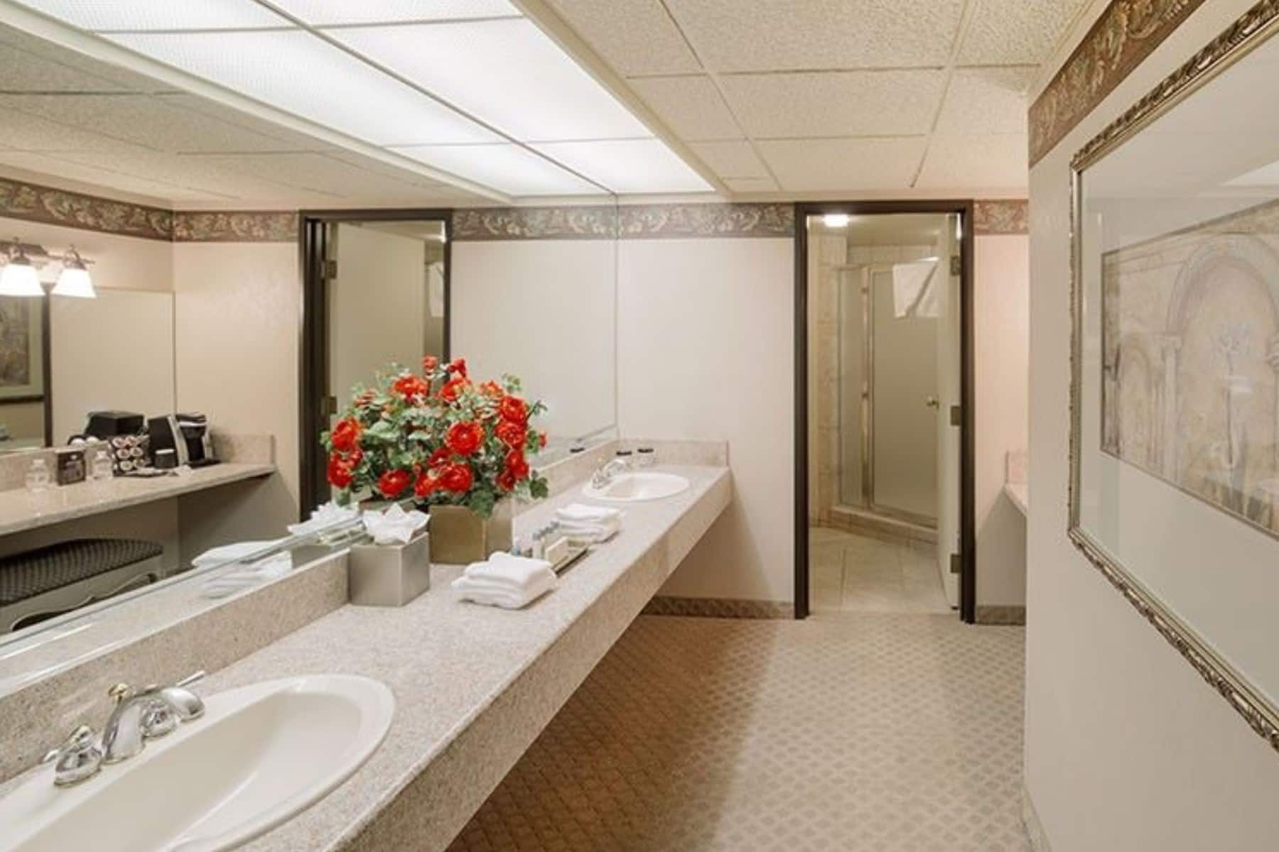 Guest room bath at the Eldorado Resort Casino, Trademark Collection by Wyndham in Reno, Nevada