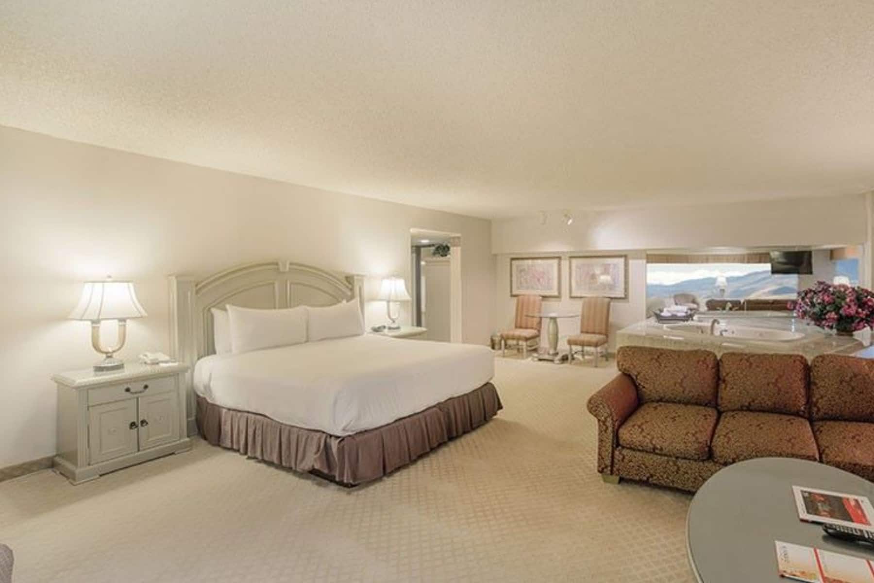 Guest room at the Eldorado Resort Casino, Trademark Collection by Wyndham in Reno, Nevada