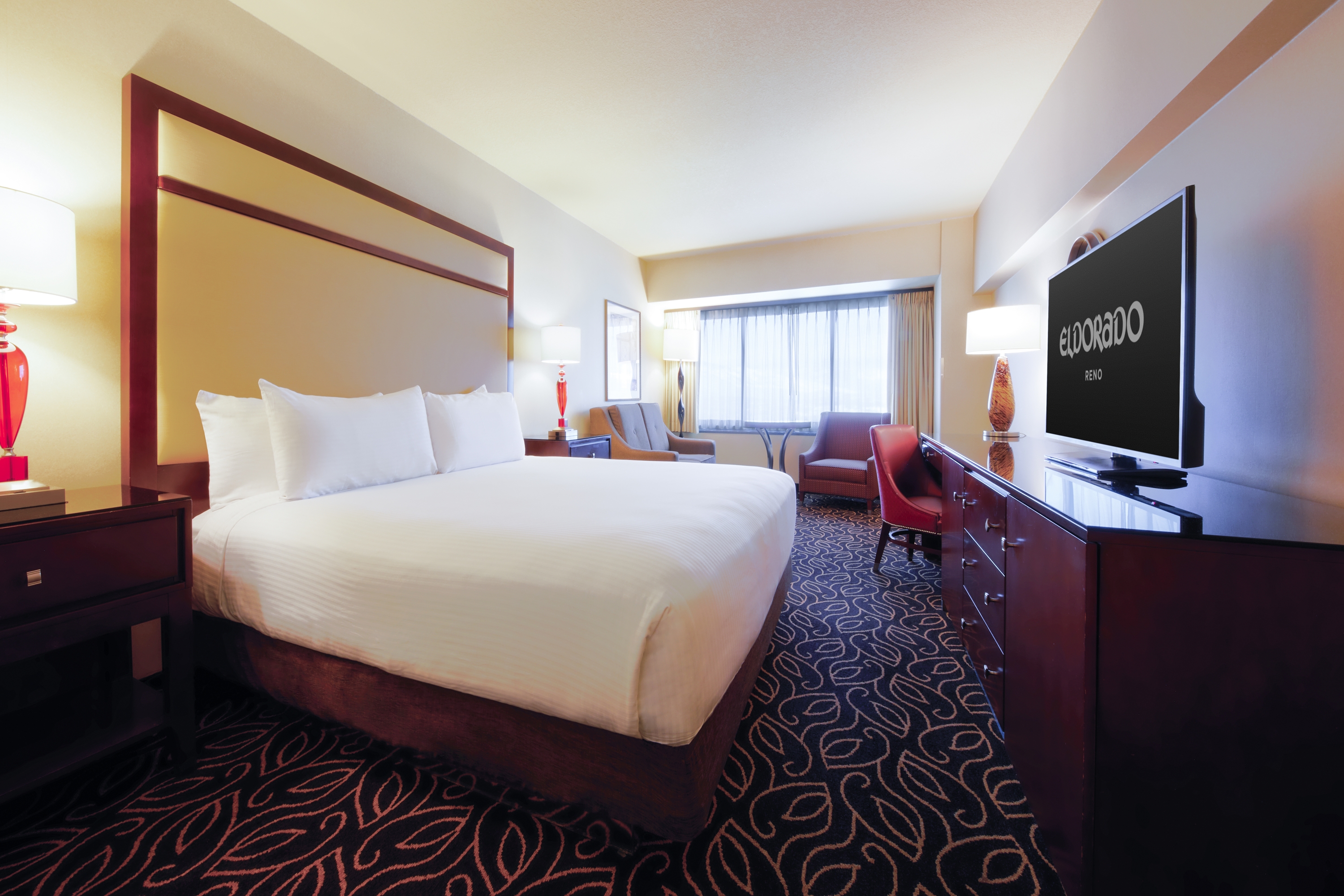 Guest room at the Eldorado Resort Casino, Trademark Collection by Wyndham in Reno, Nevada