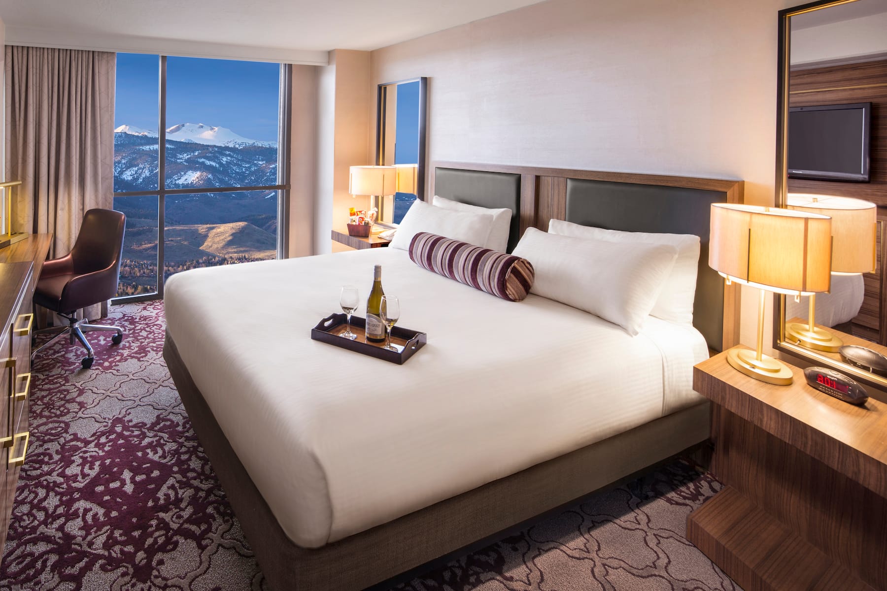 Guest room at the Eldorado Resort Casino, Trademark Collection by Wyndham in Reno, Nevada