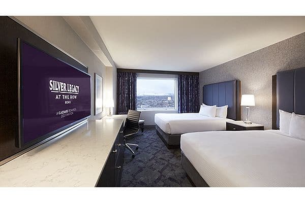 Guest room at the Silver Legacy Resort Casino, Trademark Collection by Wyndham in Reno, Nevada