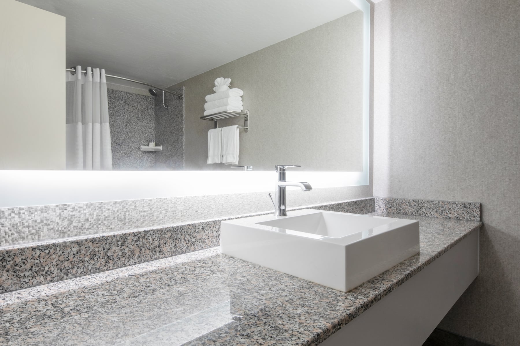 Guest room bath at the Circus Circus Reno, Trademark Collection by Wyndham in Reno, Nevada