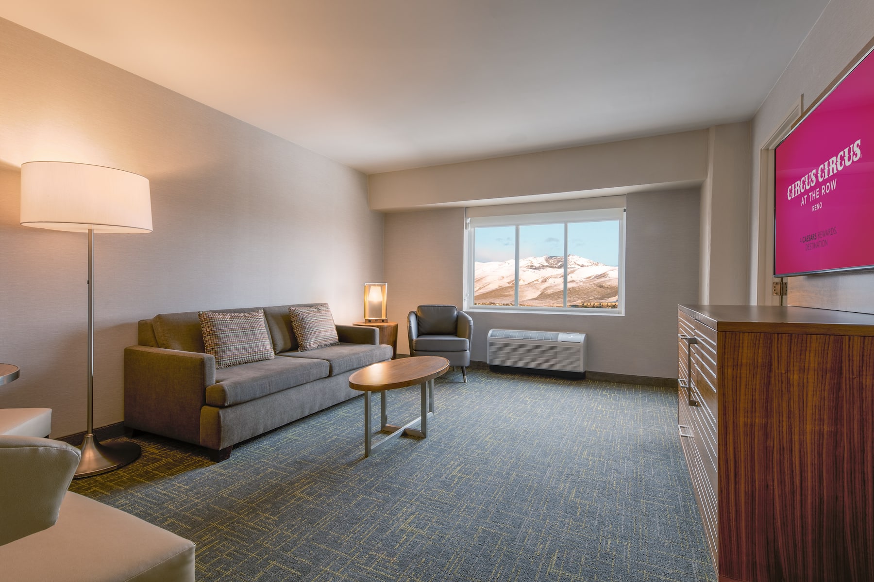 Guest room at the Circus Circus Reno, Trademark Collection by Wyndham in Reno, Nevada