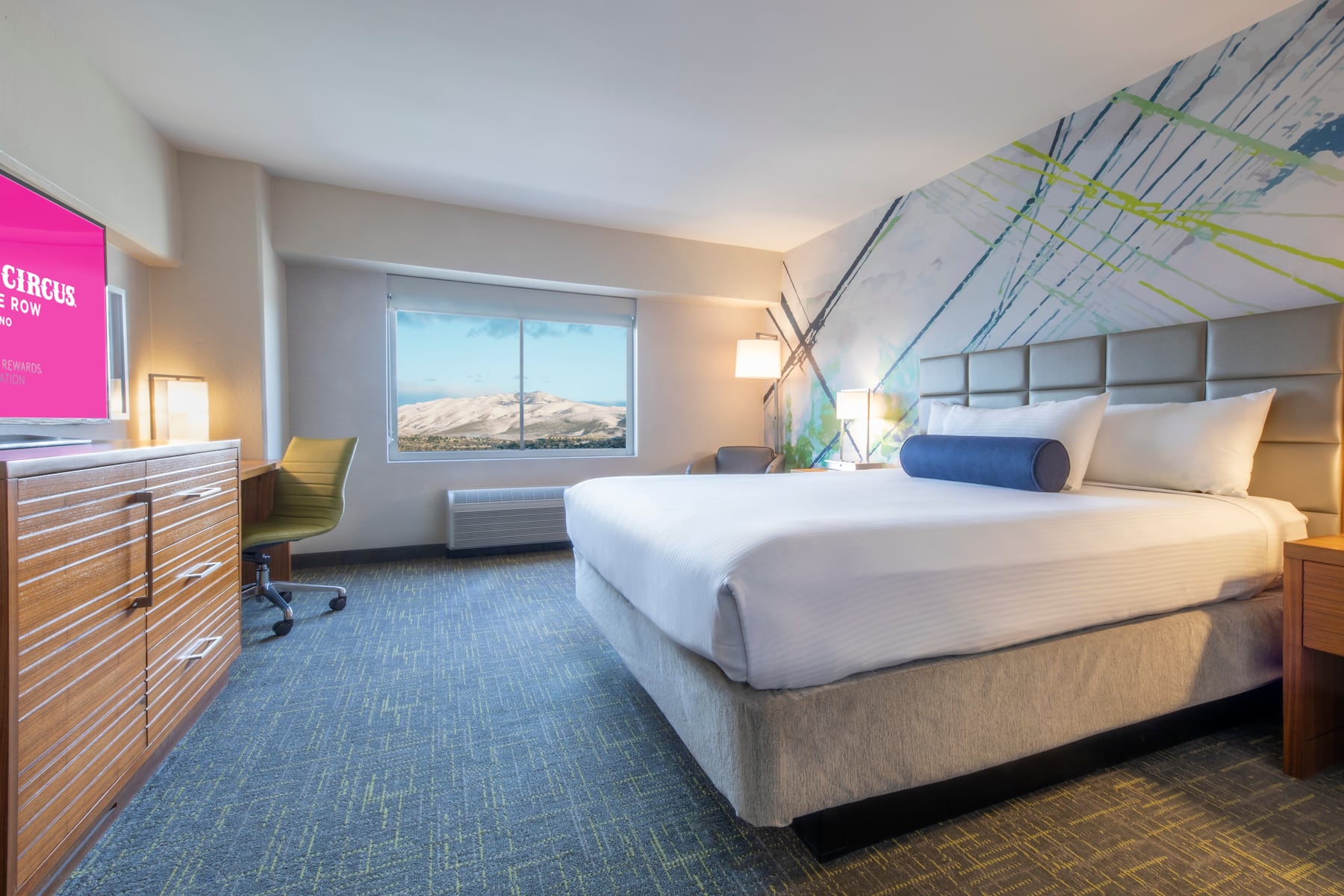 Guest room at the Circus Circus Reno, Trademark Collection by Wyndham in Reno, Nevada