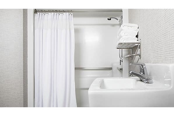 Guest room bath at the Circus Circus Reno, Trademark Collection by Wyndham in Reno, Nevada