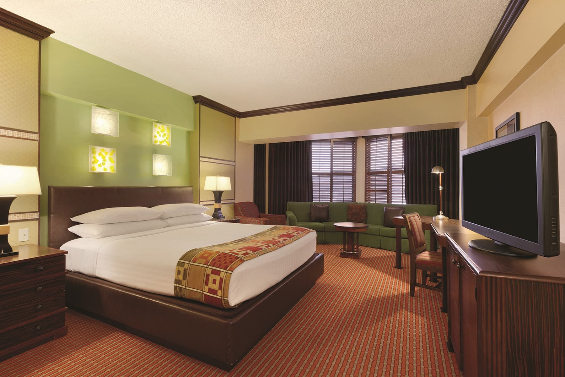 Guest room at the Harrah's Lake Tahoe, Trademark Collection by Wyndham in Stateline, Nevada