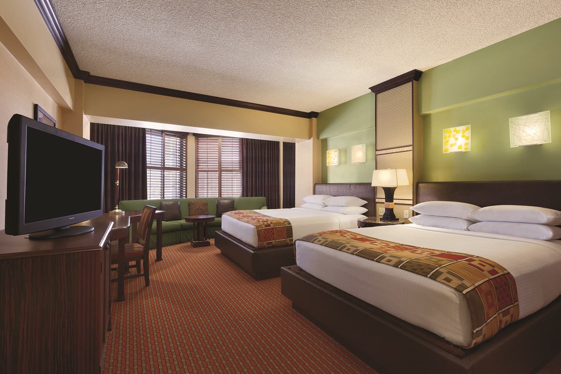 Guest room at the Harrah's Lake Tahoe, Trademark Collection by Wyndham in Stateline, Nevada