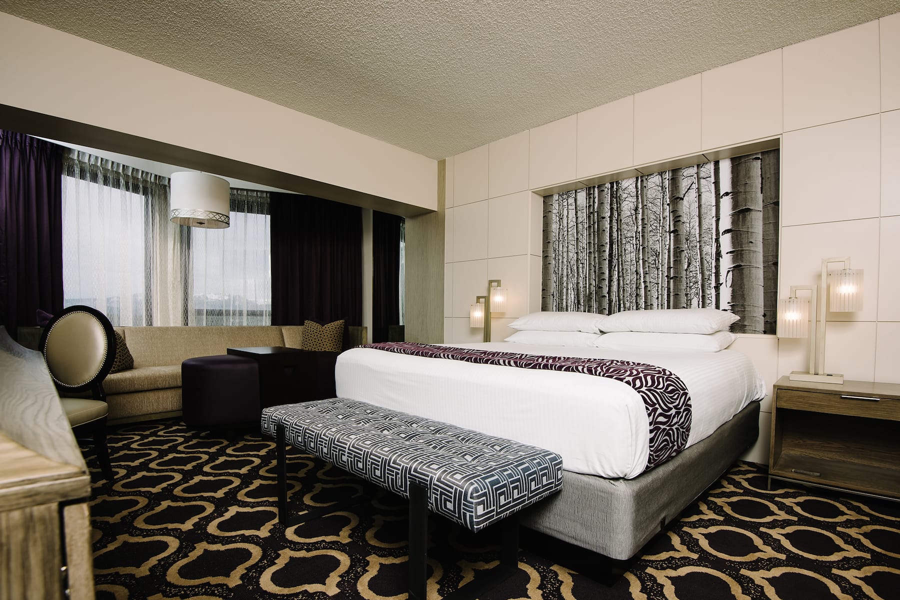 Guest room at the Harrah's Lake Tahoe, Trademark Collection by Wyndham in Stateline, Nevada