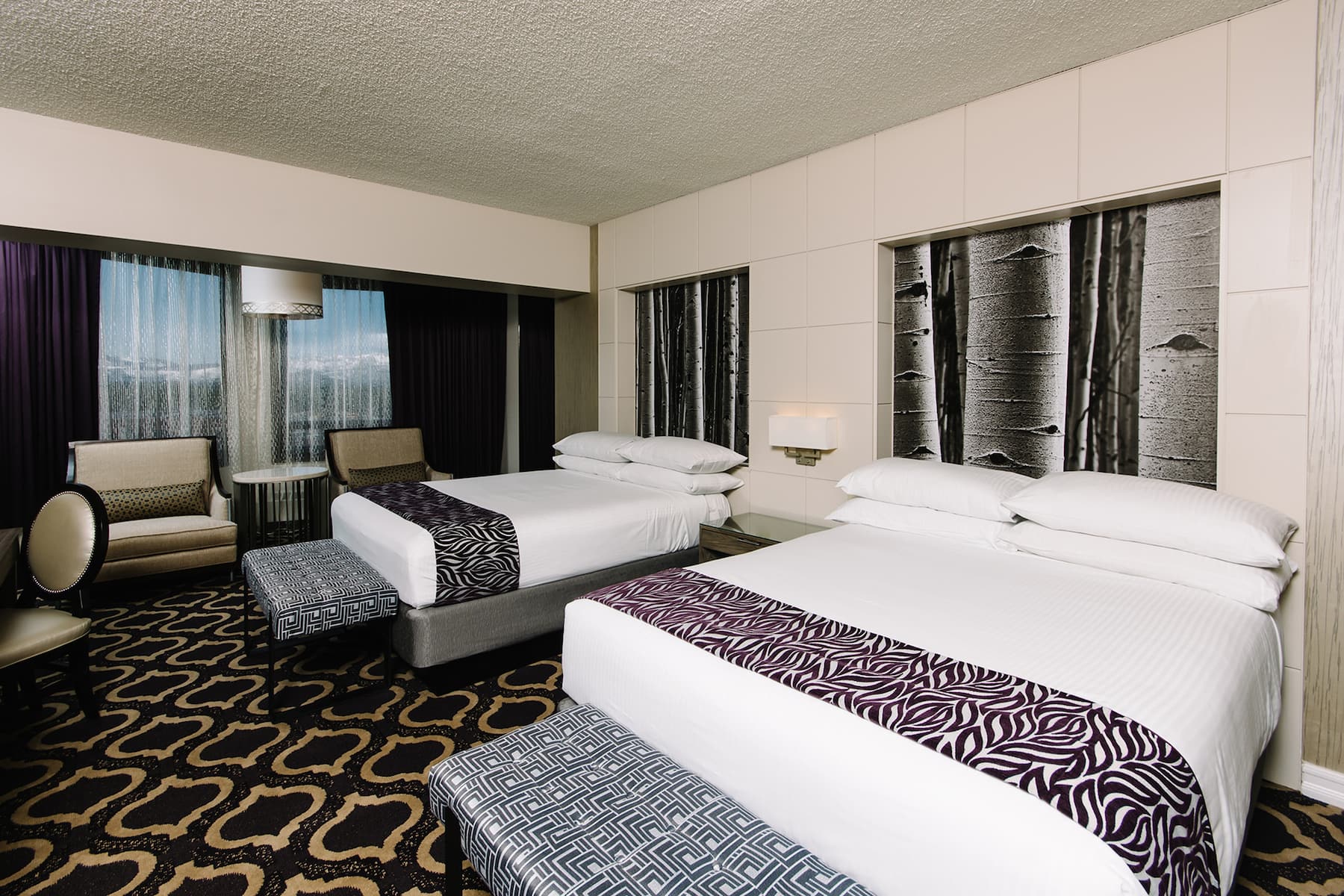 Guest room at the Harrah's Lake Tahoe, Trademark Collection by Wyndham in Stateline, Nevada