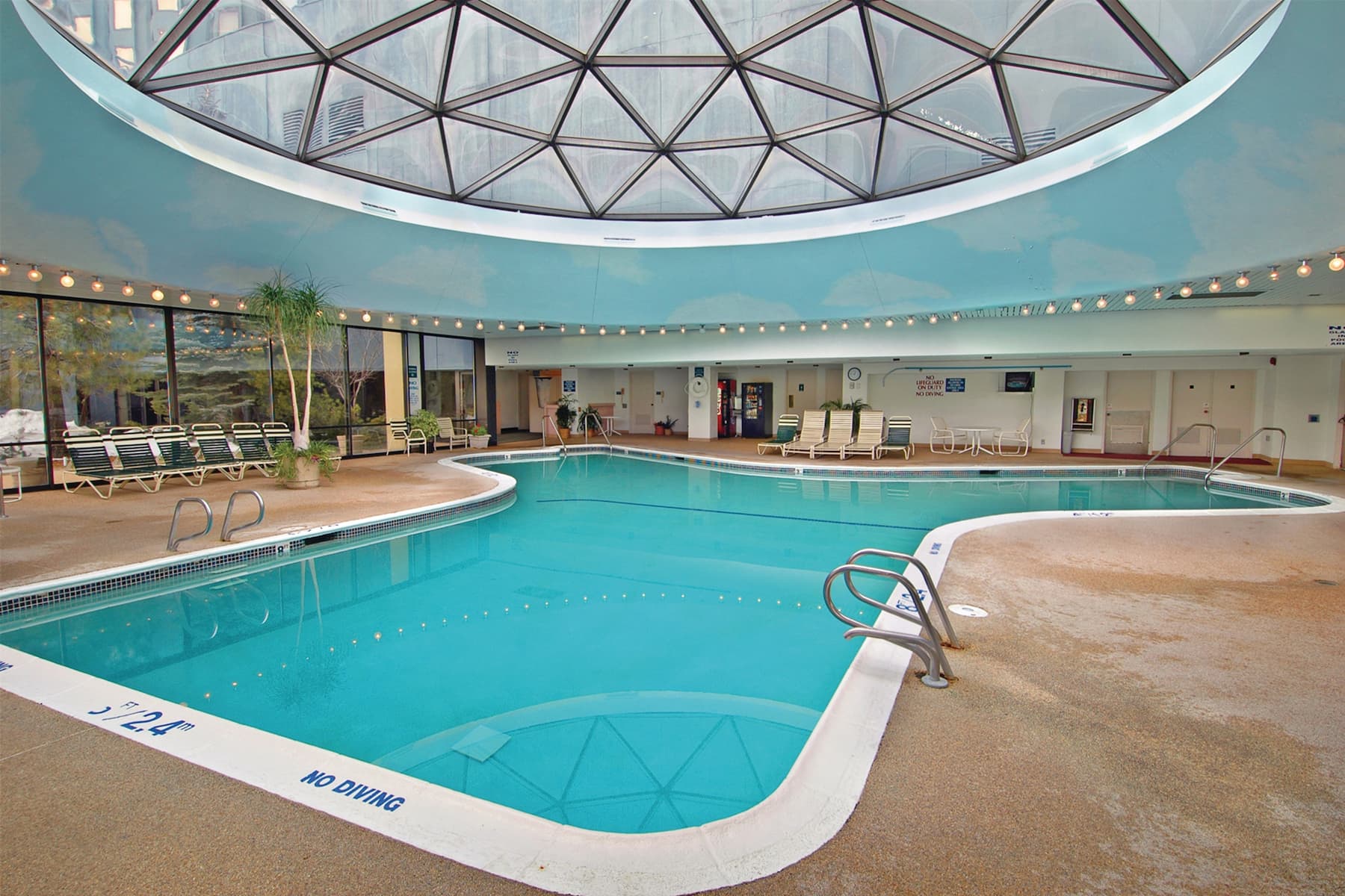Indoor pool at the Harrah's Lake Tahoe, Trademark Collection by Wyndham in Stateline, Nevada