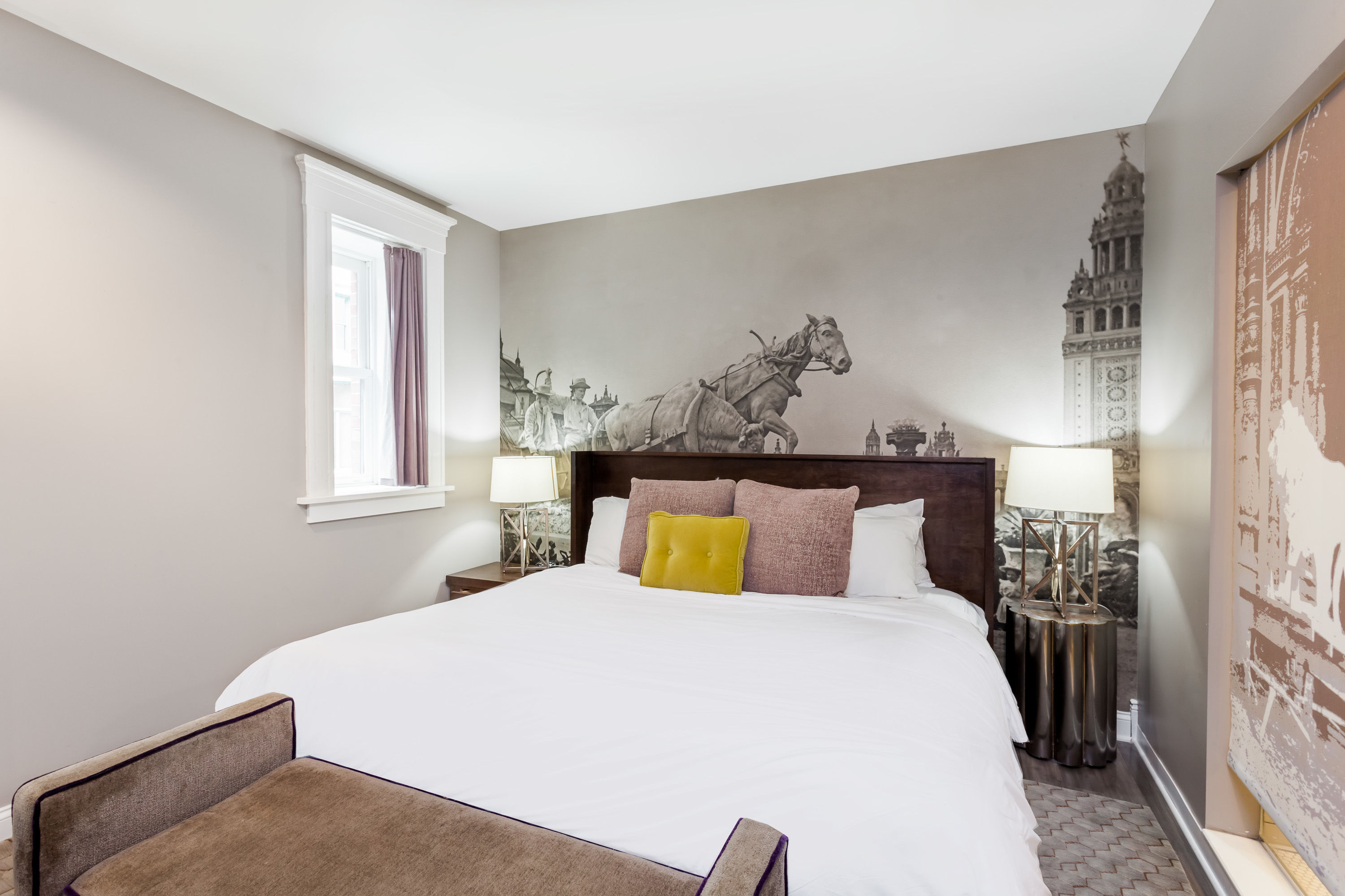 Guest room at the Hotel at the Lafayette, Trademark Collection by Wyndham in Buffalo, New York