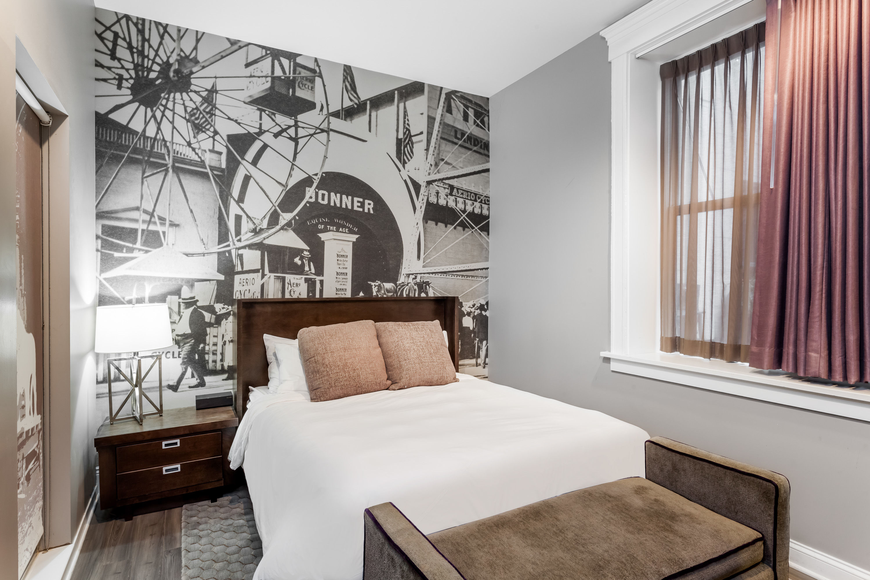 Guest room at the Hotel at the Lafayette, Trademark Collection by Wyndham in Buffalo, New York